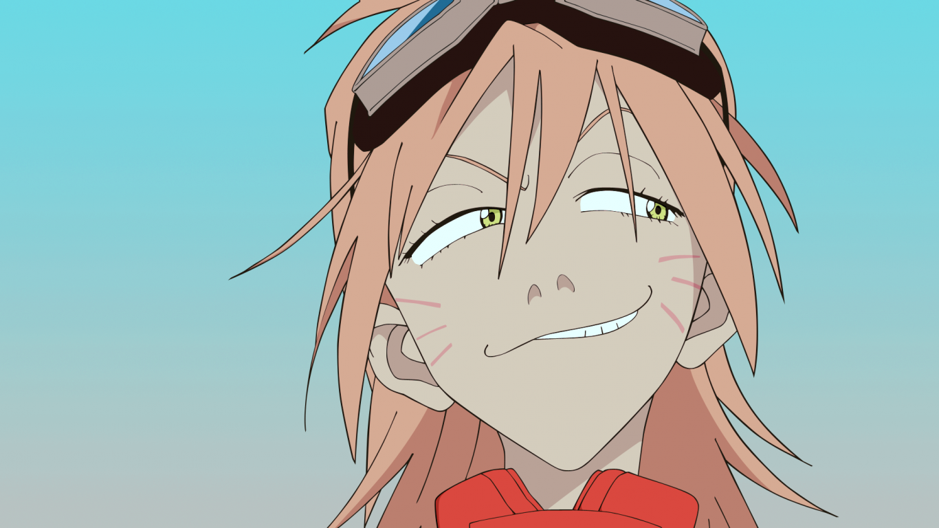 Haruhara Haruko from FLCL with goggles HD Wallpaper