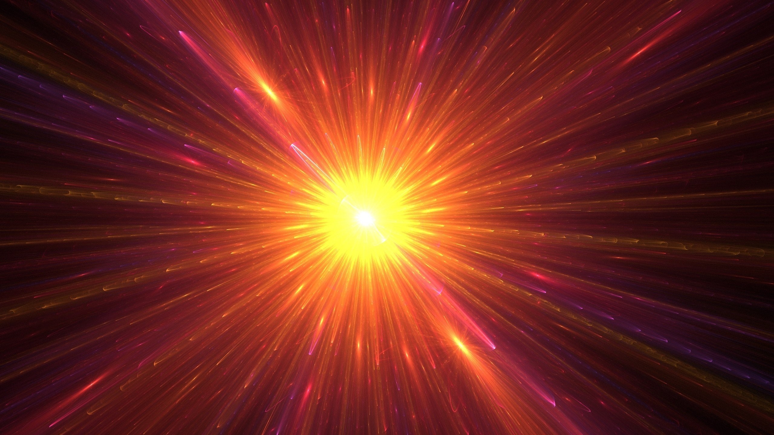 Abstract starburst of light and color HD Wallpaper