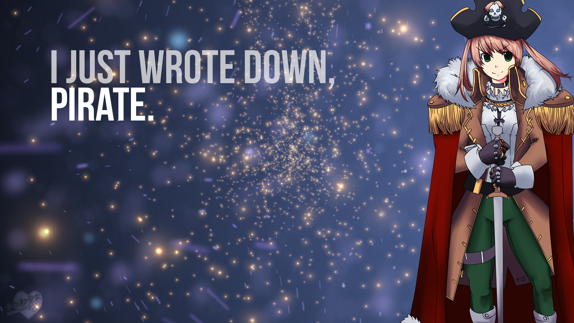 I Just Wrote Down, Pirate. Anime Screenshot HD Wallpaper