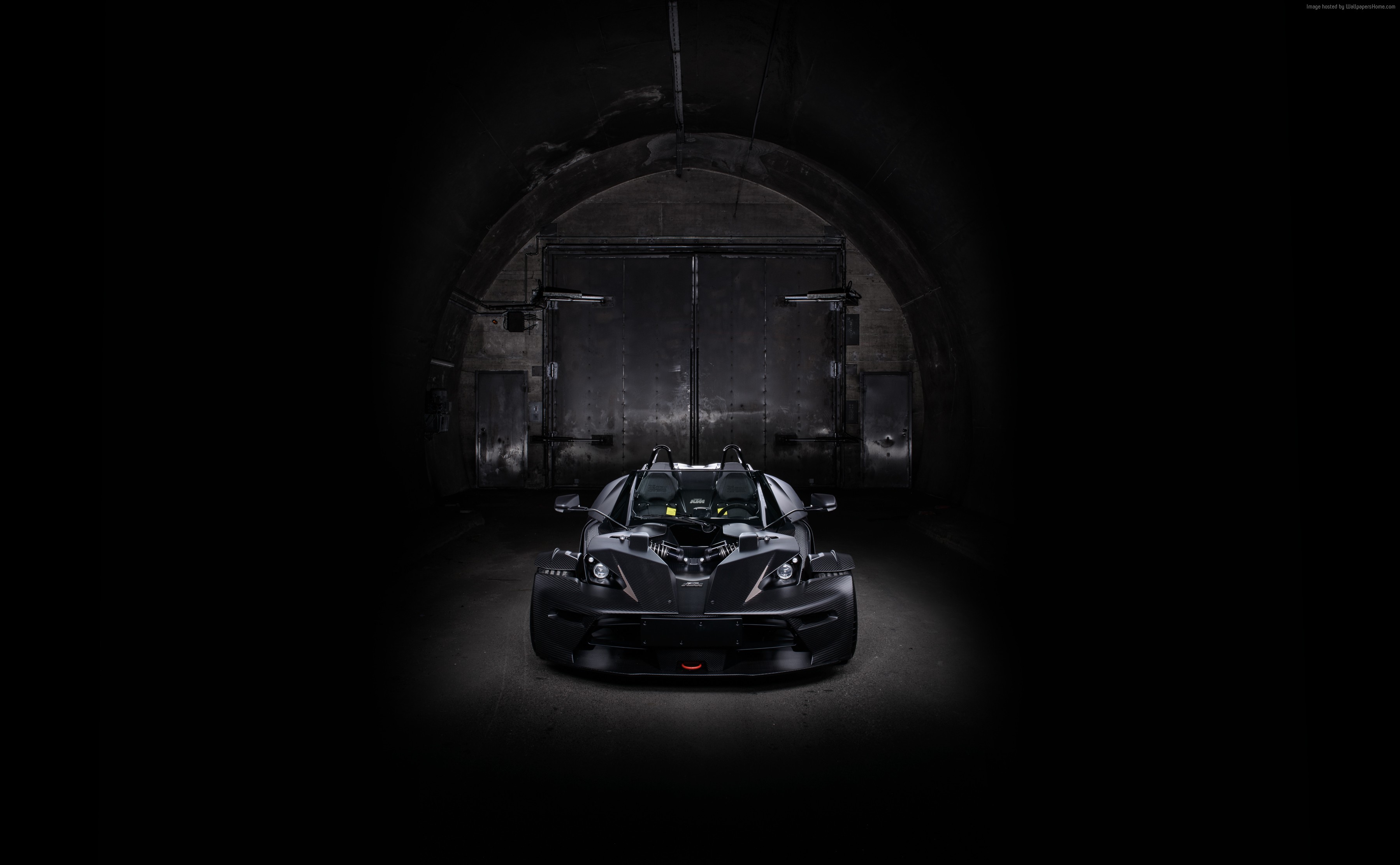 KTM X-Bow GT Black Edition in a dark tunnel HD Wallpaper