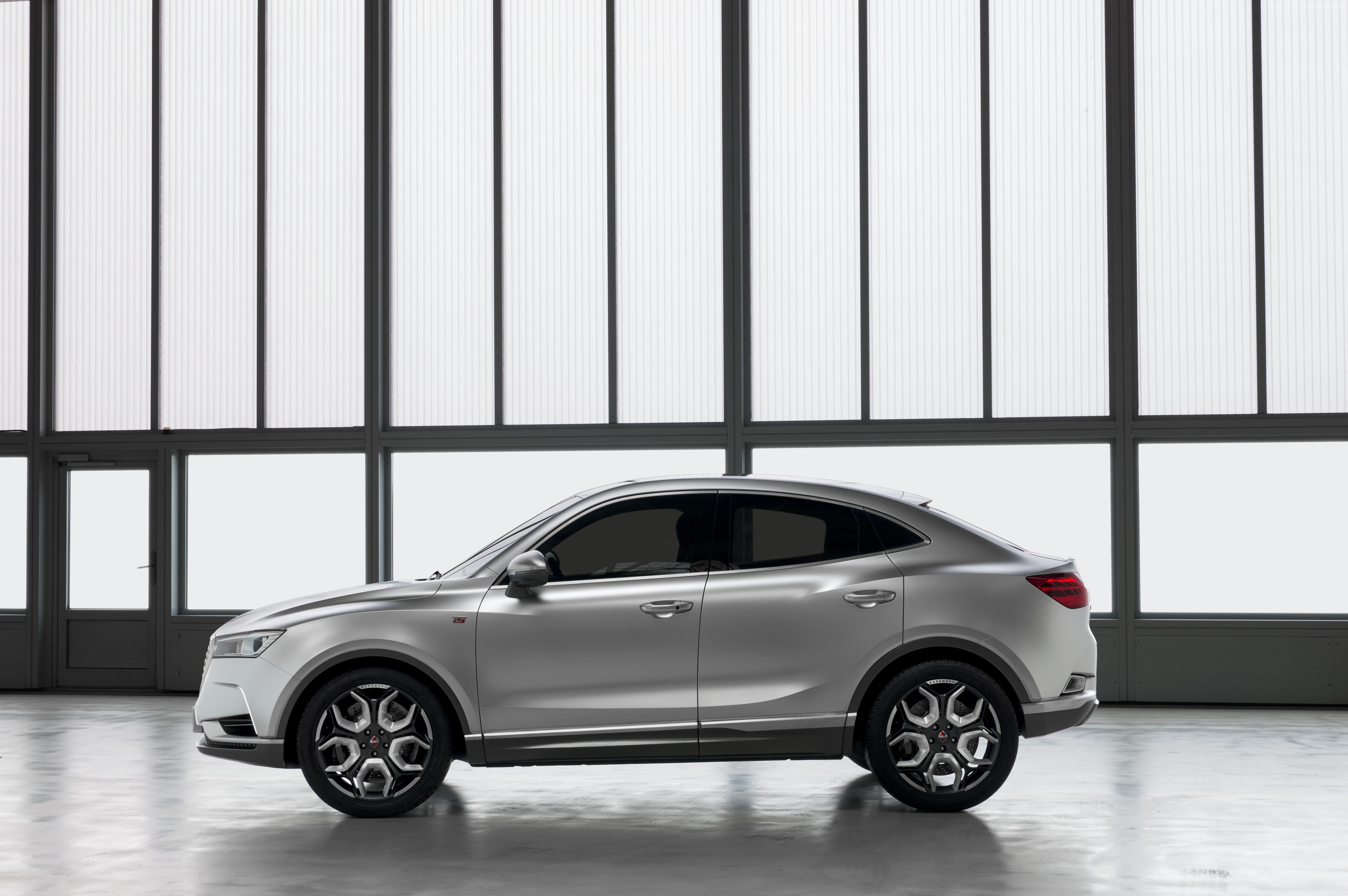 Silver Borgward BX6 TS Crossover at Geneva Auto Show 2016 HD Wallpaper