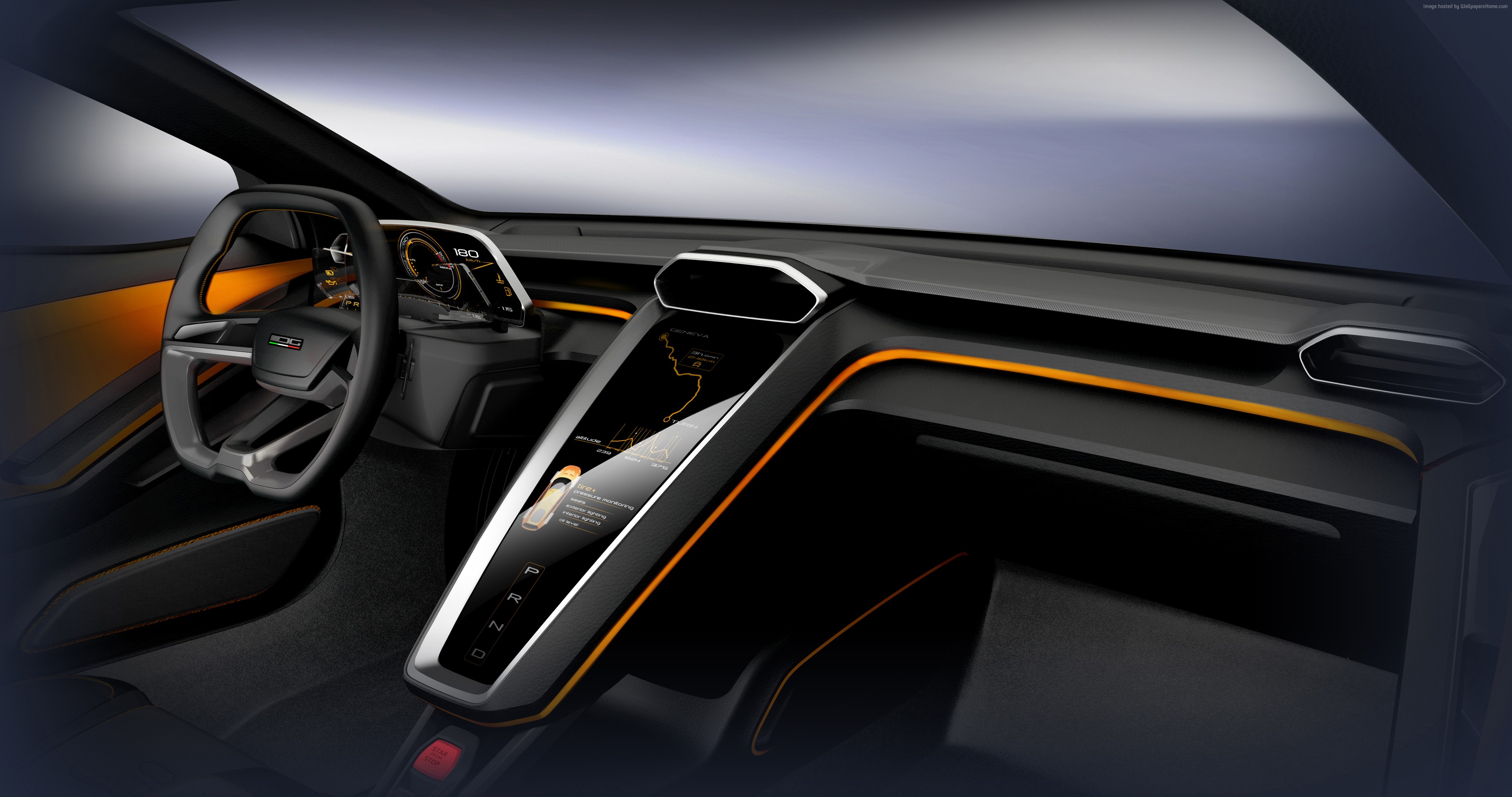 GT Zero concept car interior at Geneva Auto Show 2016 HD Wallpaper