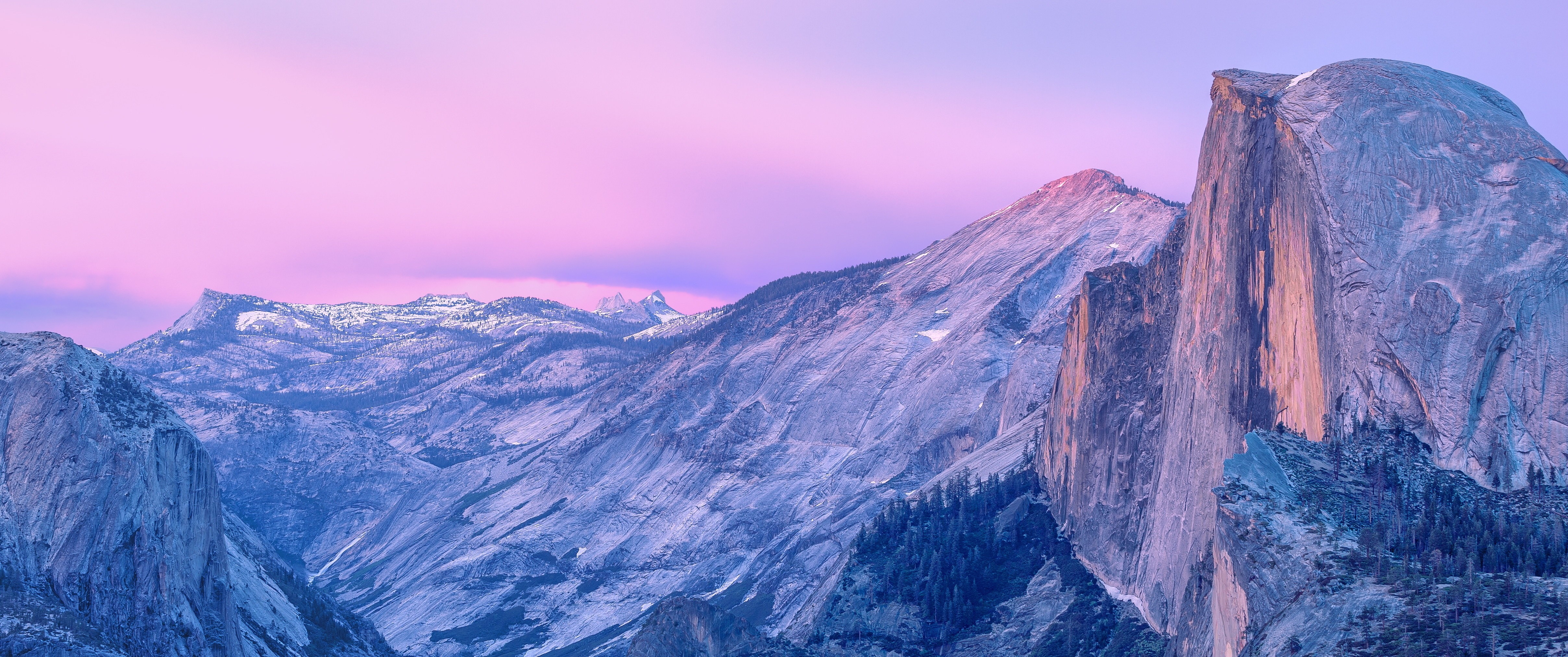 Half Dome Yosemite National Park at Sunrise HD Wallpaper