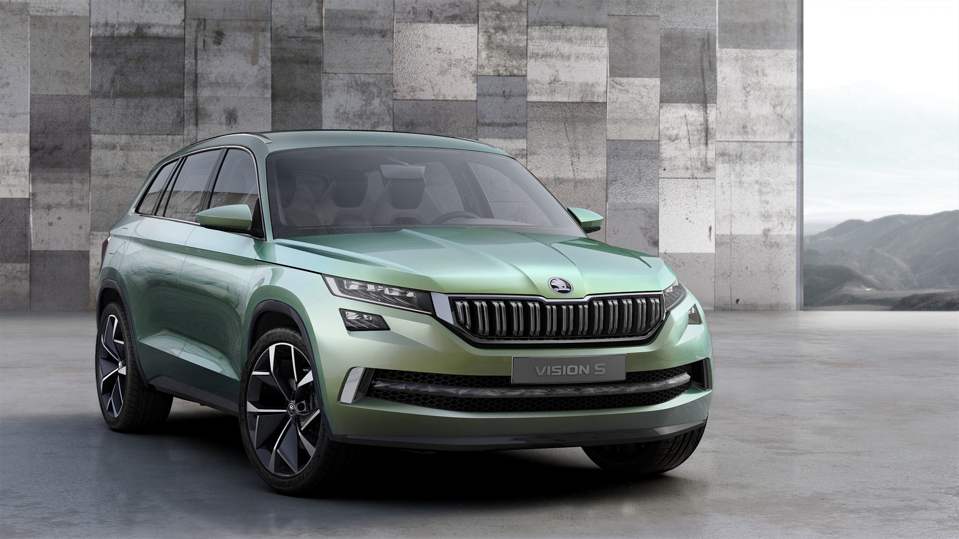 Skoda Vision S crossover at Geneva Auto Show 2016 HD Wallpaper