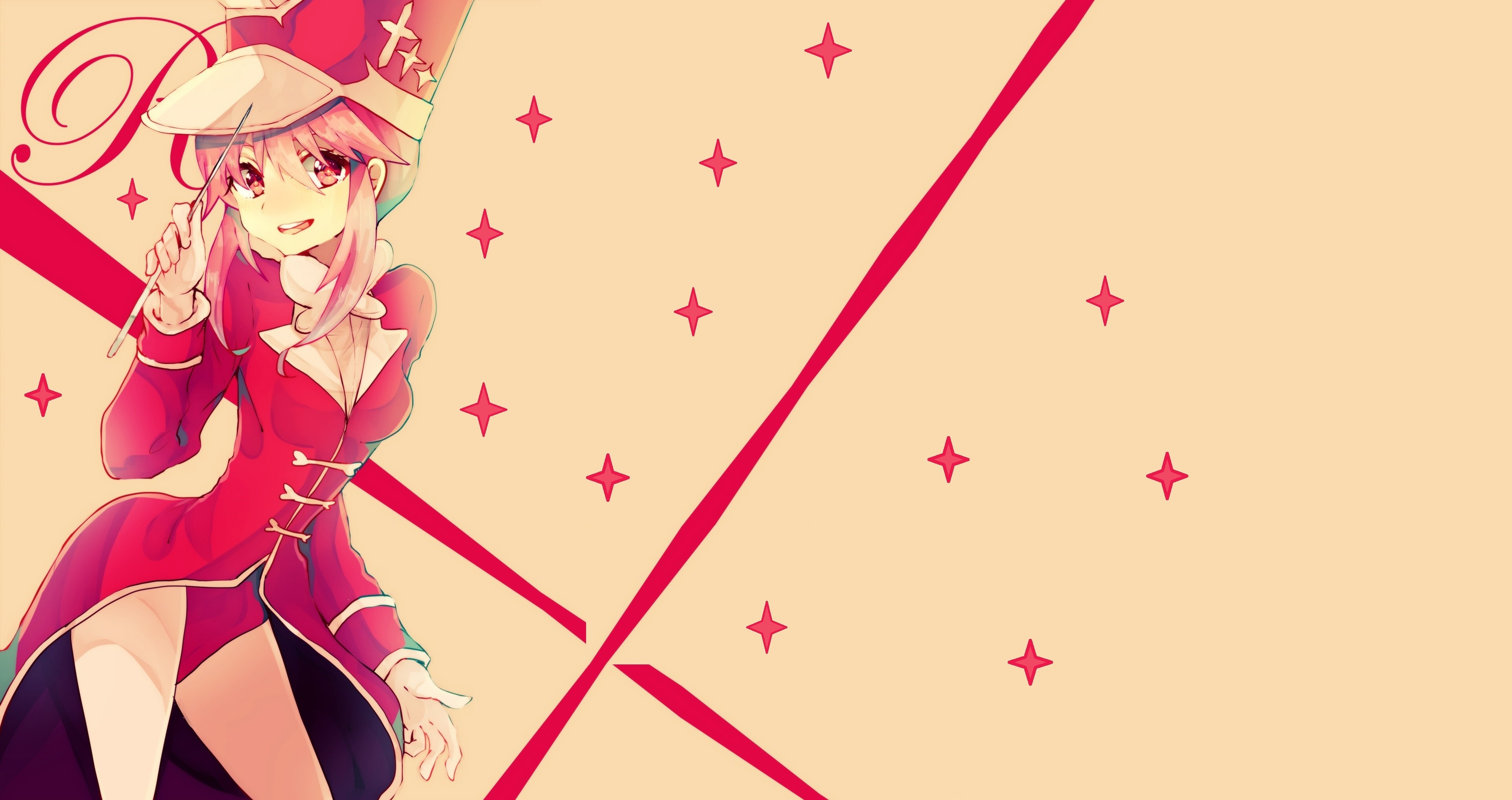 Jakuzure Nonon from Kill la Kill in a red outfit HD Wallpaper
