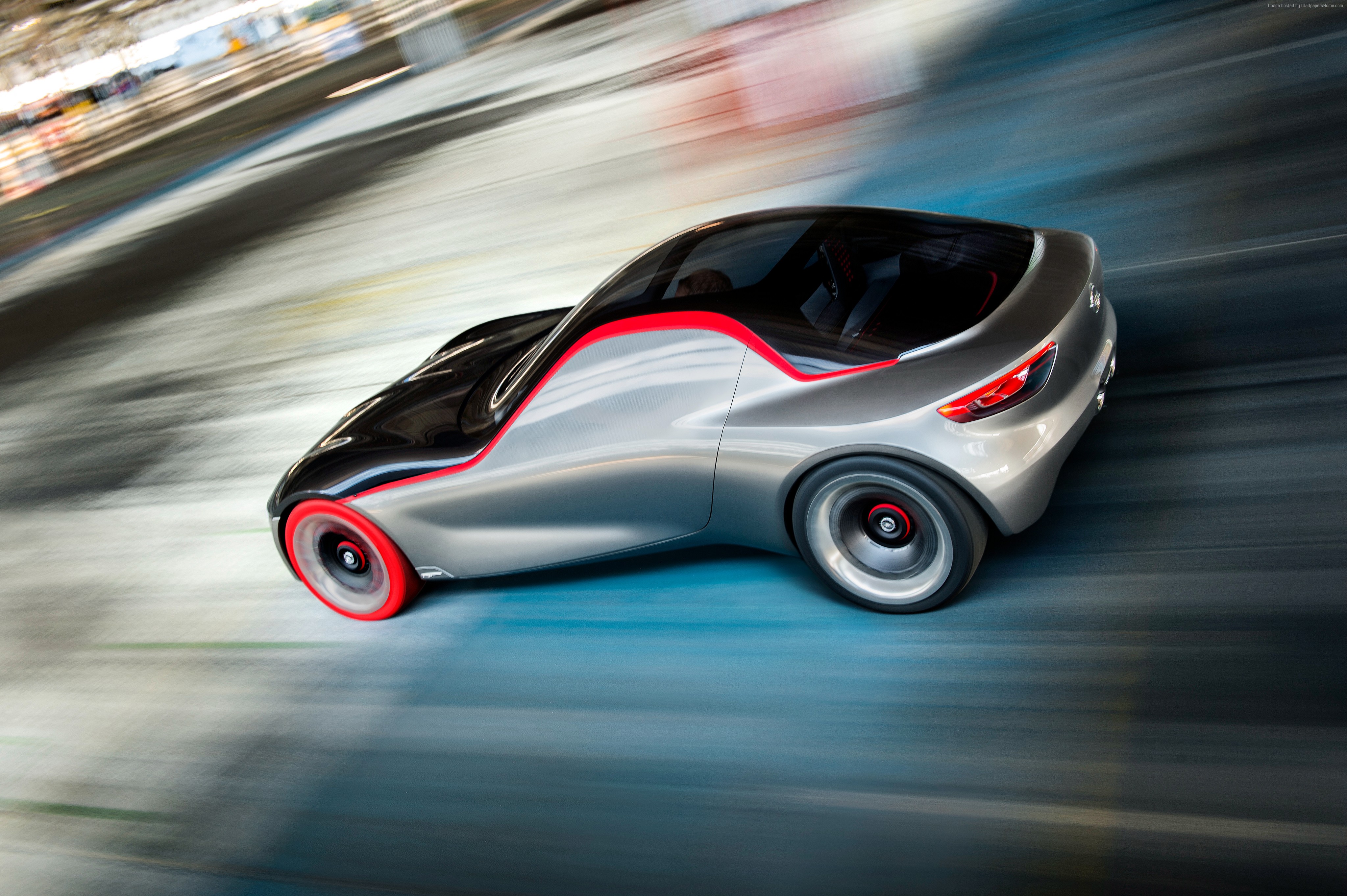 Opel GT concept car on a track HD Wallpaper