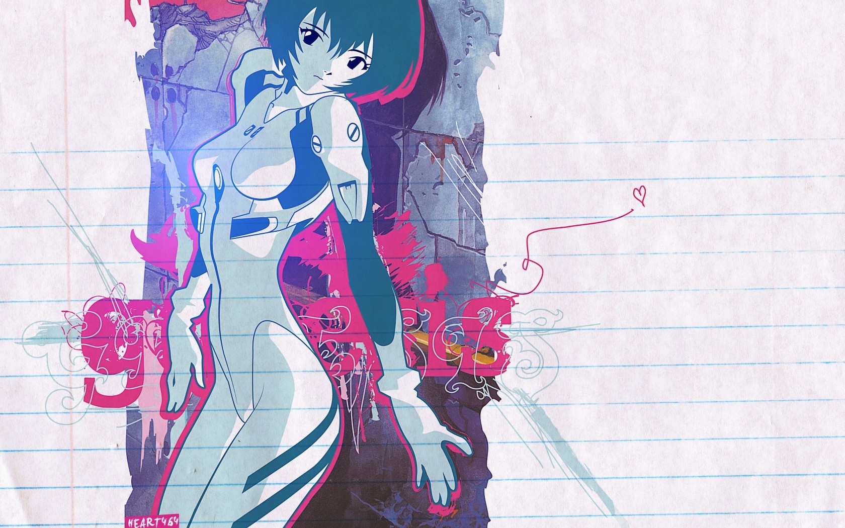 Rei Ayanami from Neon Genesis Evangelion HD Wallpaper