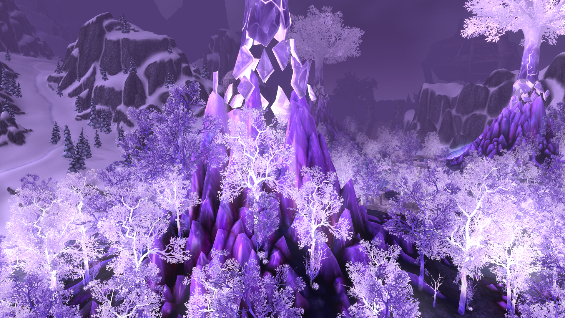 World of Warcraft Crystalsong Forest screenshot HD Wallpaper