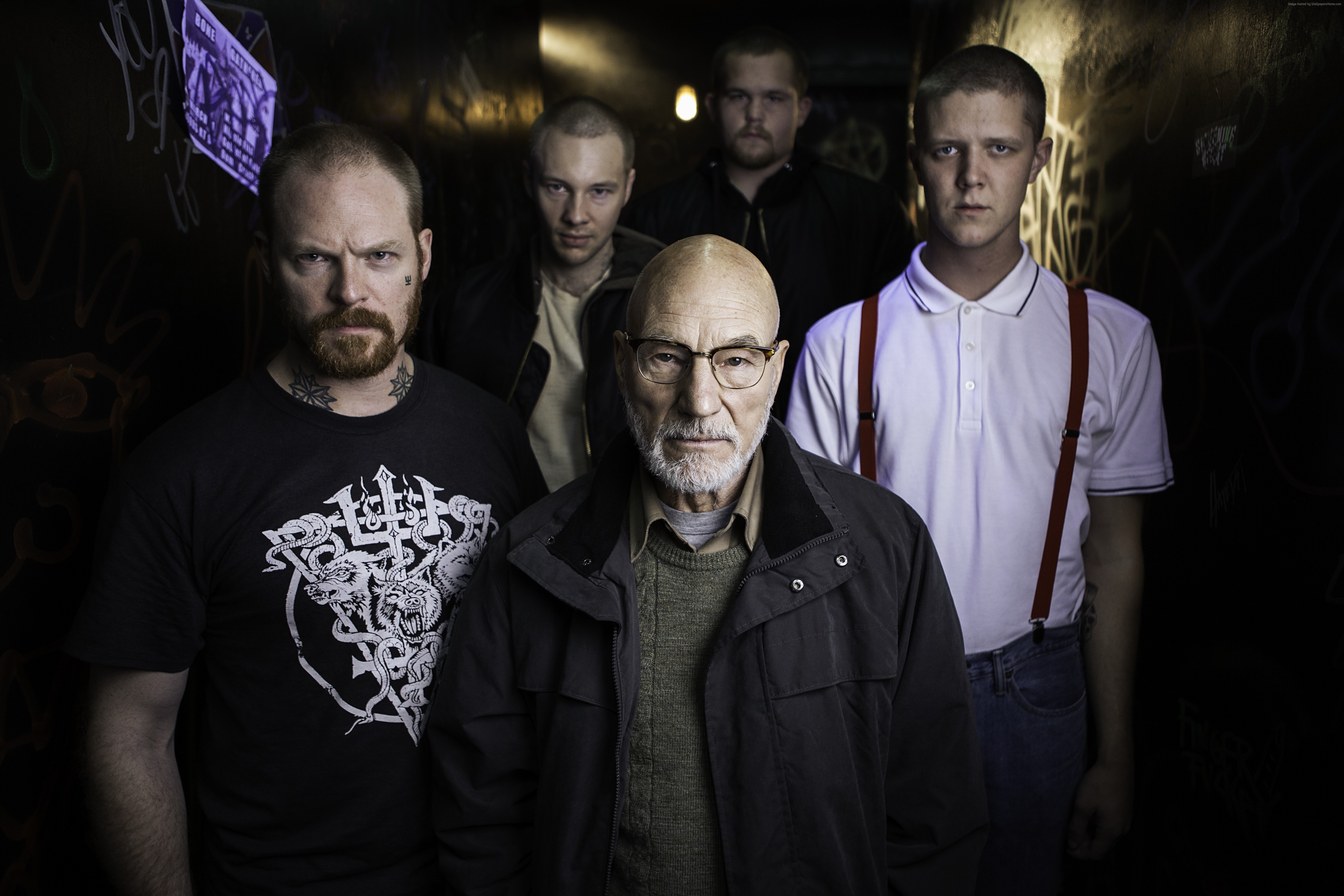 Patrick Stewart and neo-Nazis in Green Room HD Wallpaper