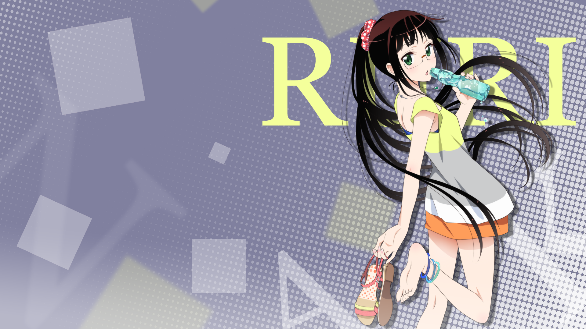 Miyamoto Ruri from Nisekoi drinking soda HD Wallpaper