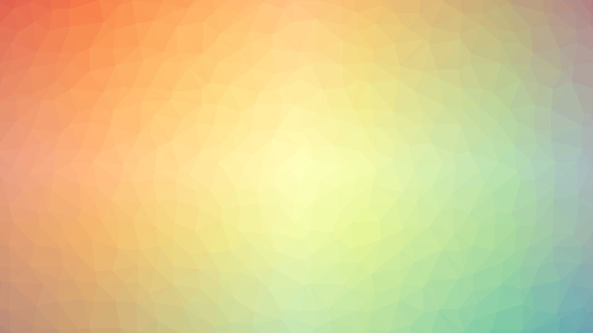 Polygonal gradient pattern with orange, yellow, and green colors HD Wallpaper