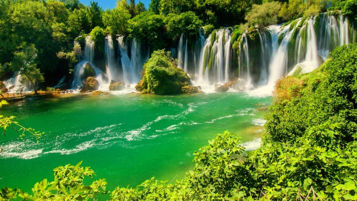 Kravice Waterfalls in Bosnia and Herzegovina HD Wallpaper