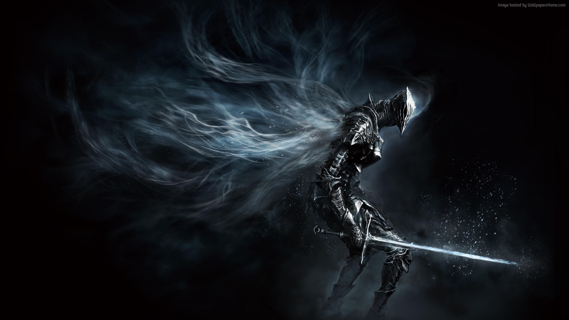 Dark Souls 3 Knight with glowing sword HD Wallpaper
