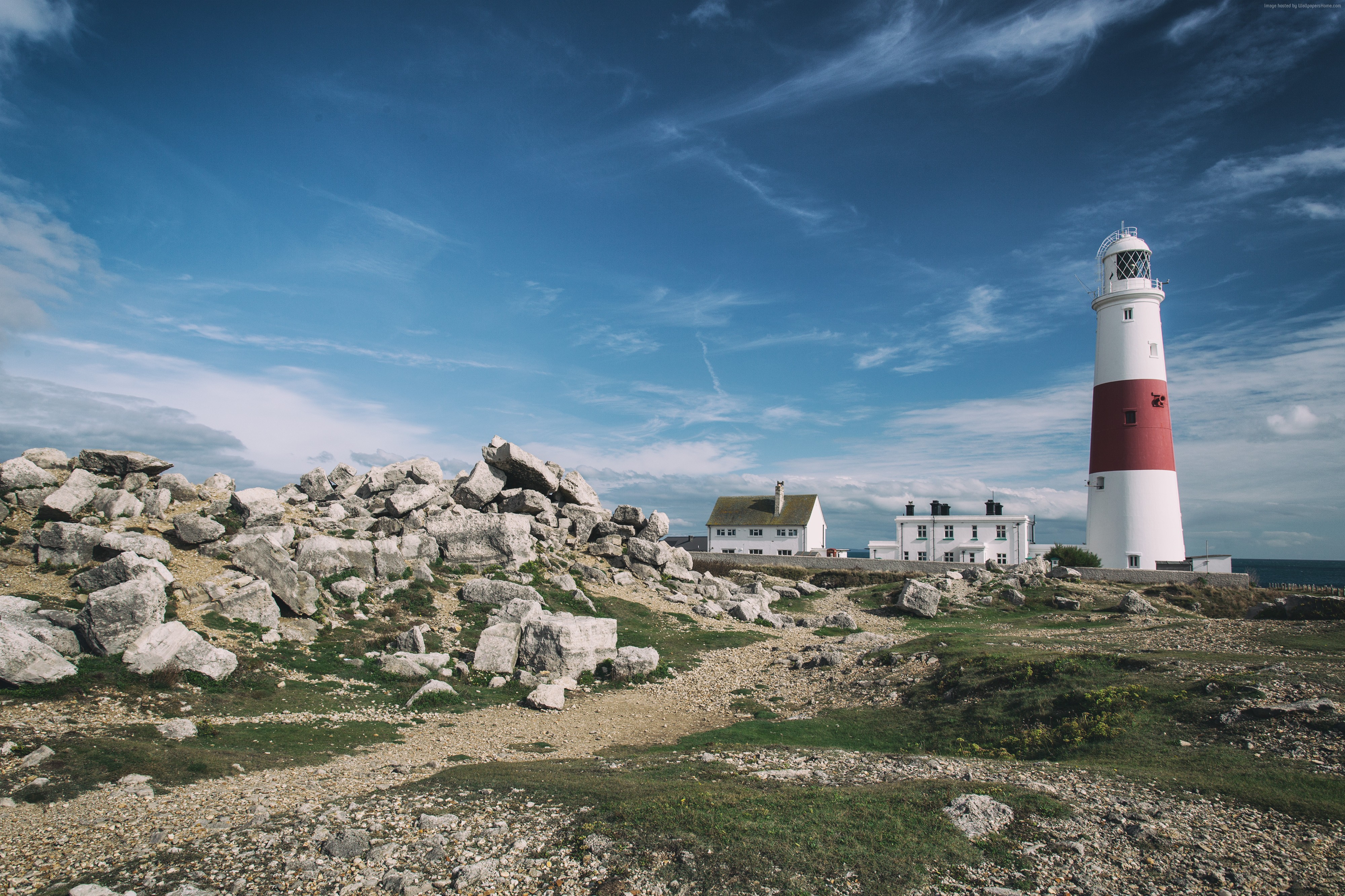 Portland Bill Lighthouse, Dorset, England HD Wallpaper