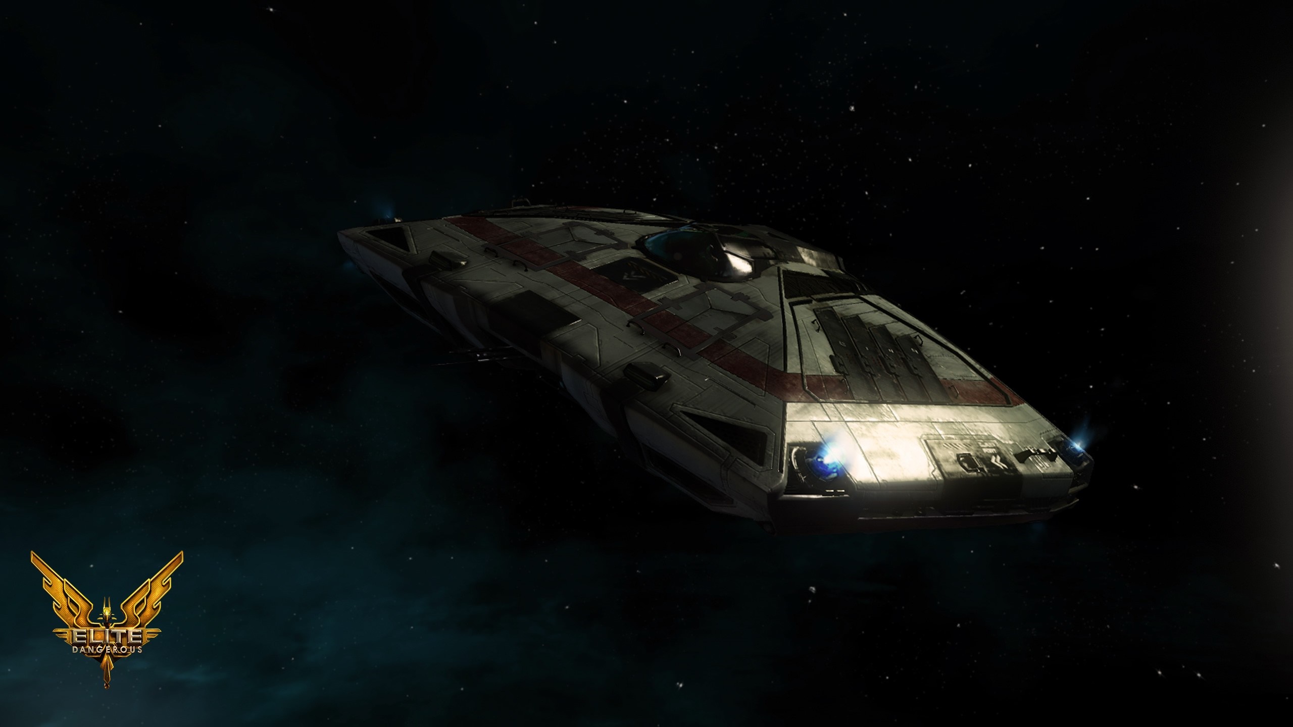 Elite Dangerous spacecraft in outer space HD Wallpaper
