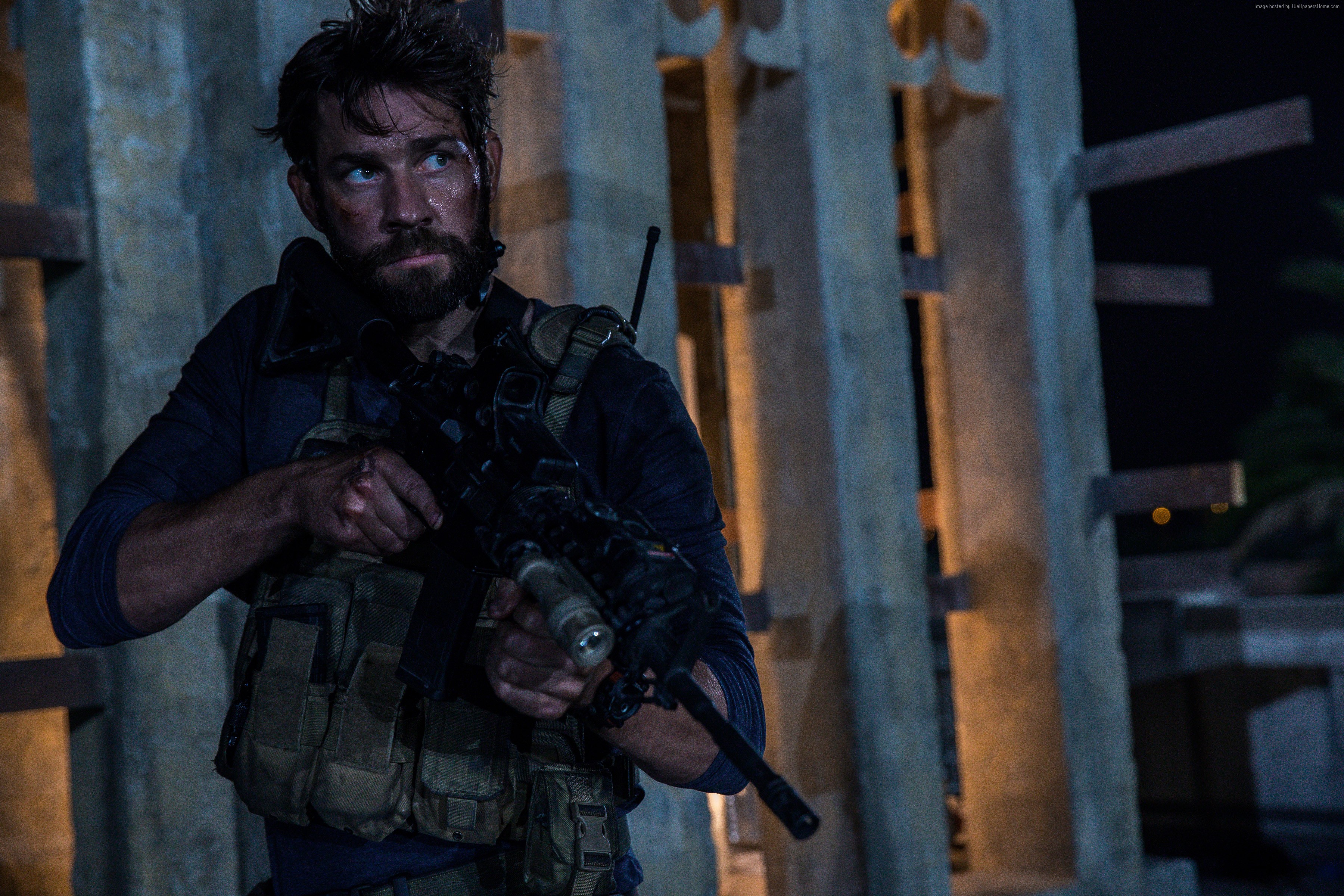 Soldier with rifle in 13 Hours: The Secret Soldiers of Benghazi HD Wallpaper