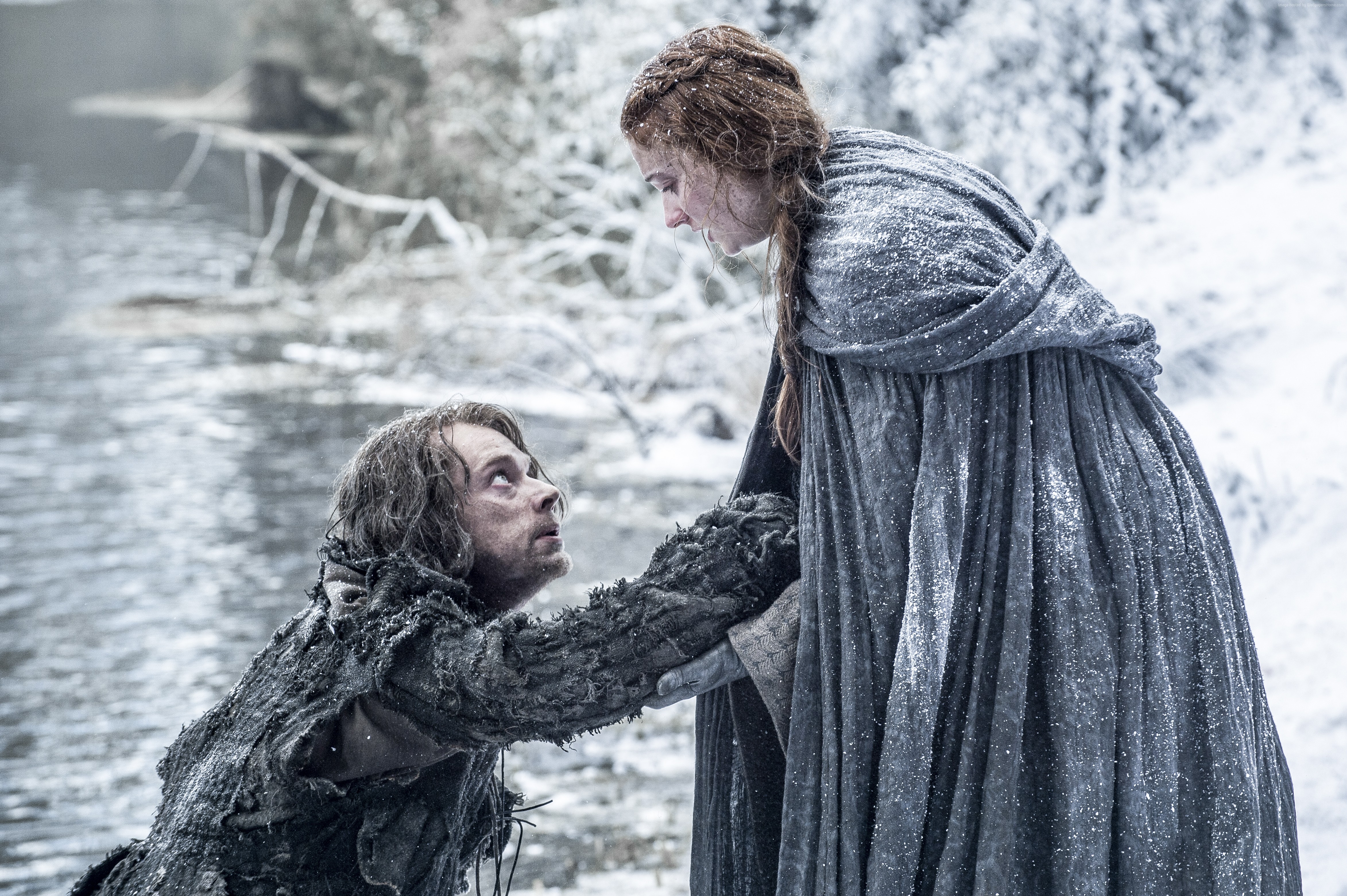 Sansa and Bran Stark from Game of Thrones HD Wallpaper
