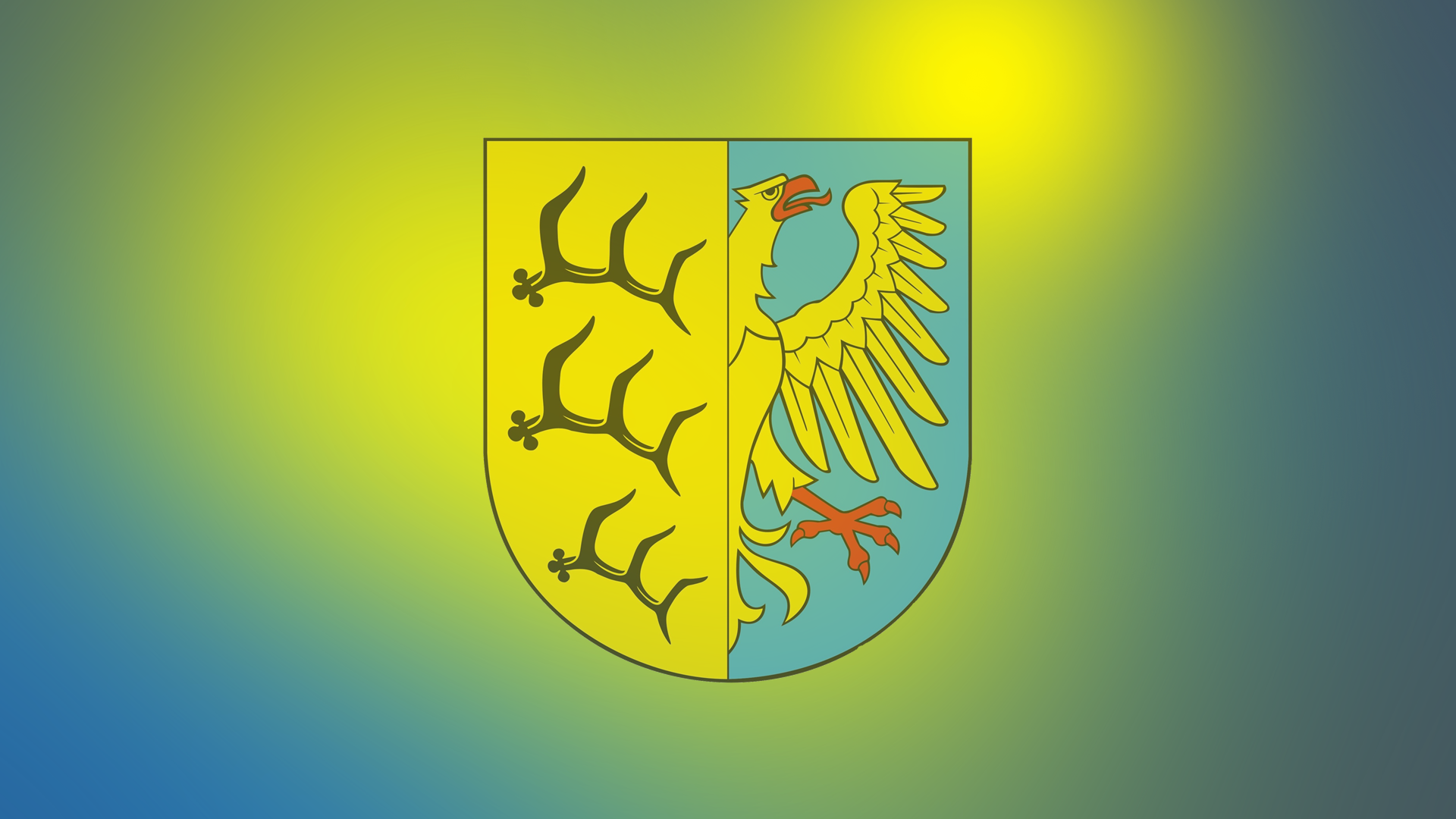 Coat of arms of Gmina Pokój, Poland HD Wallpaper