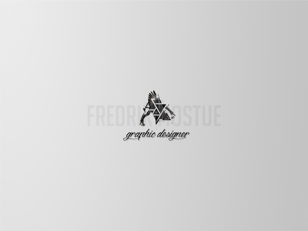 Fredrik Rostue graphic designer logo HD Wallpaper