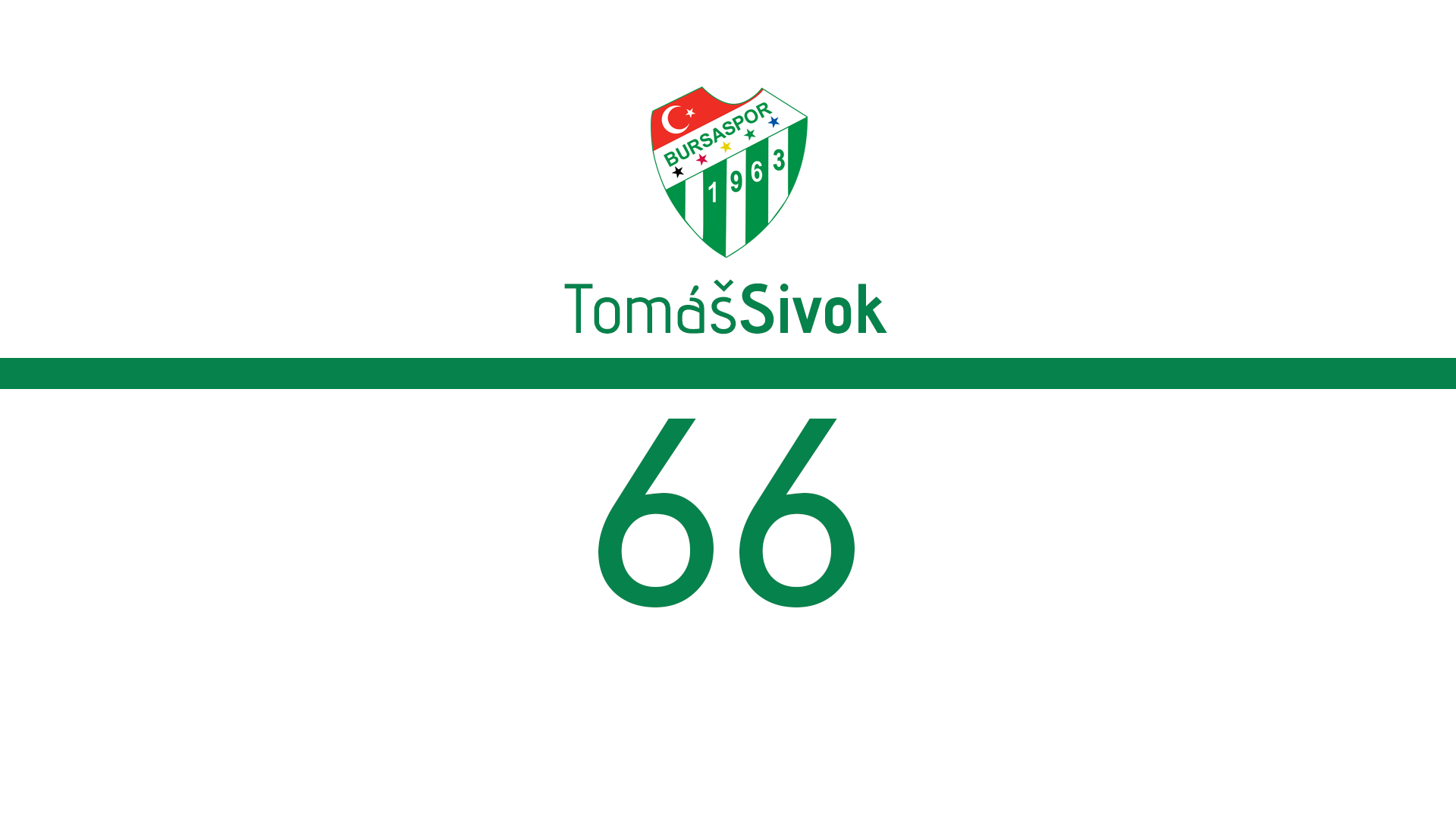 Tomáš Sivok Bursaspor logo and number 66 HD Wallpaper