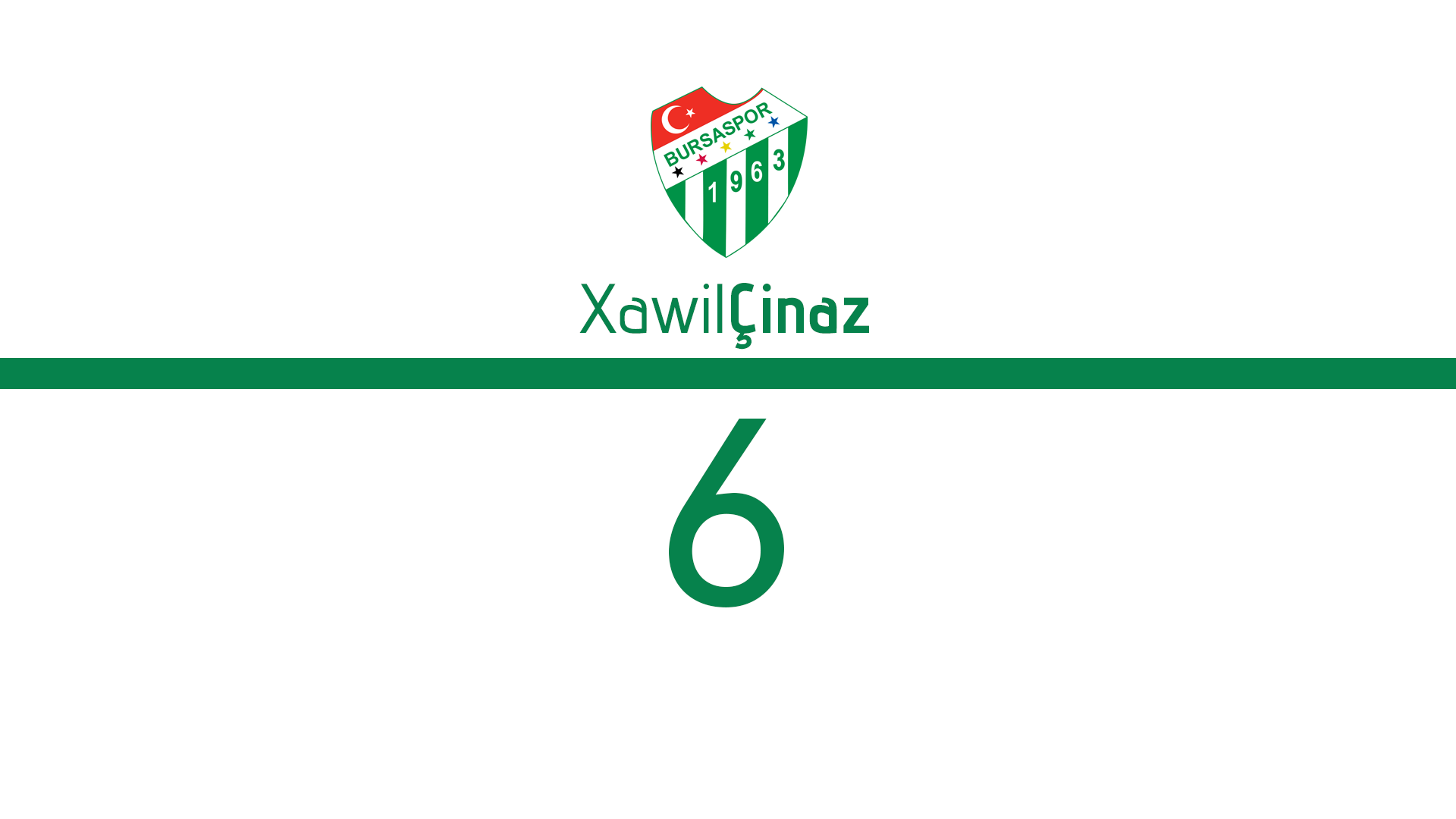 Bursaspor logo with text and number 6 HD Wallpaper