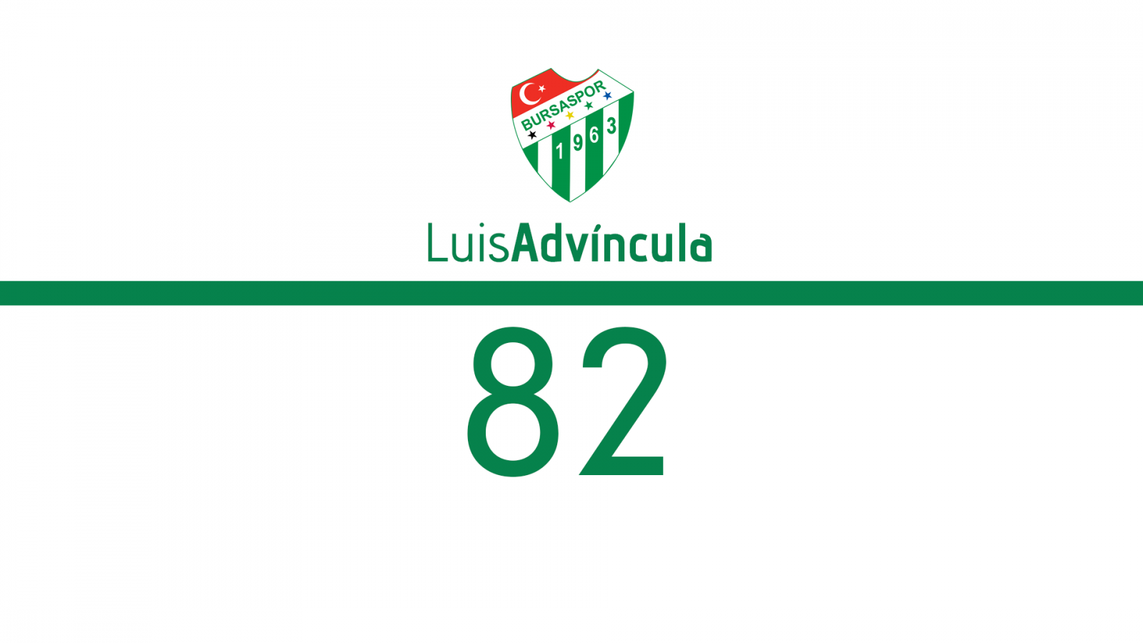 Luis Advíncula Bursaspor logo and number 82 HD Wallpaper