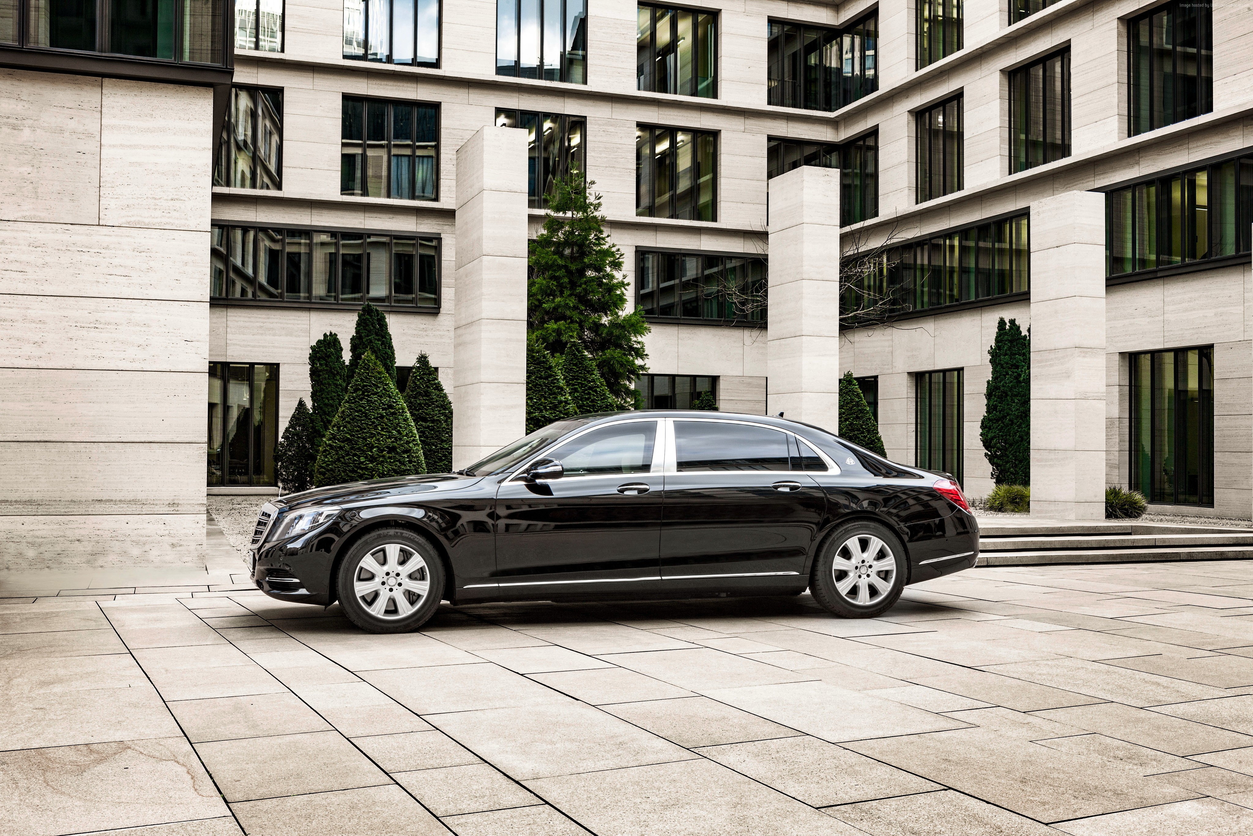Black Mercedes-Maybach S 600 Guard VR10 Sedan HD Wallpaper