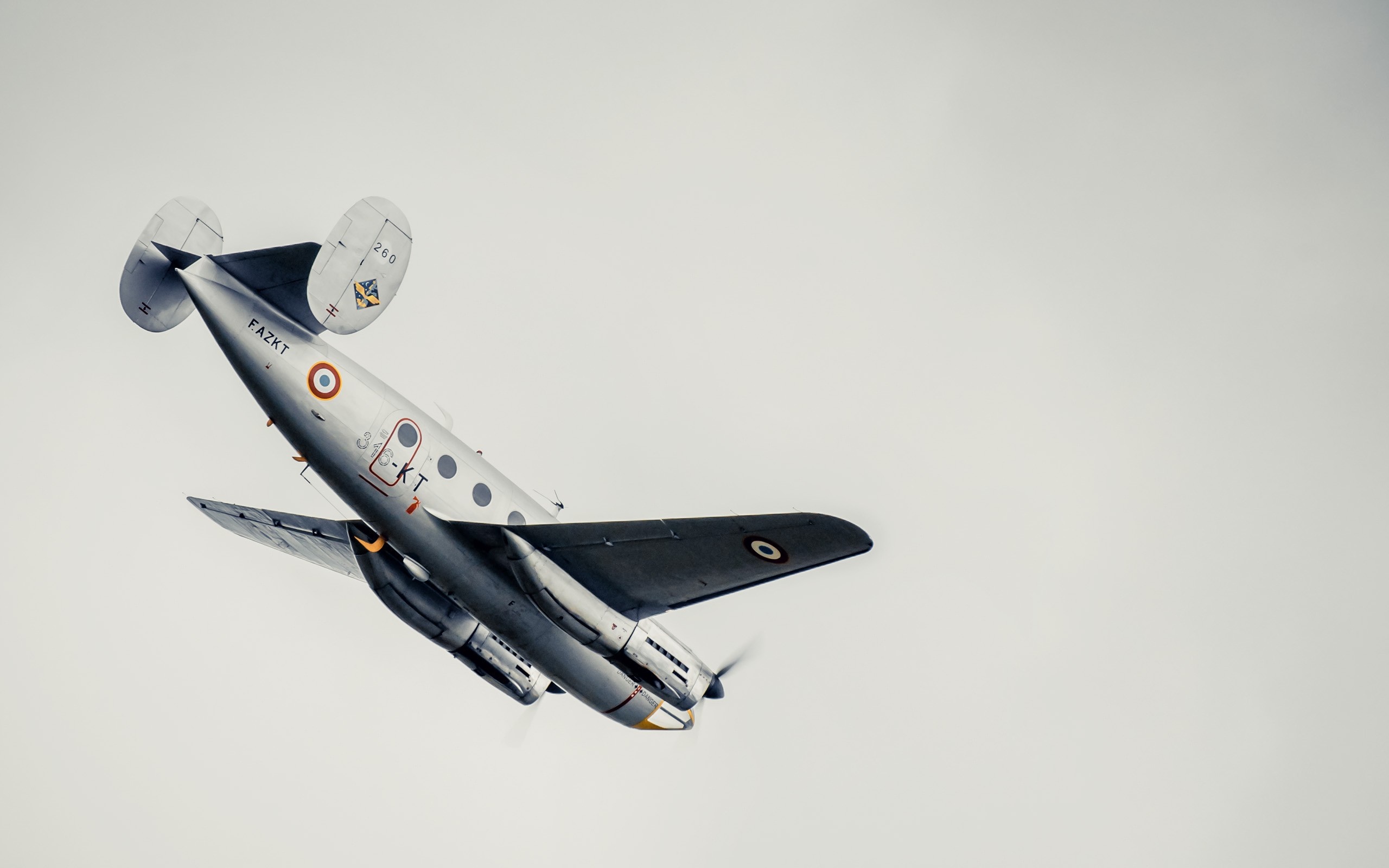 Fokker D.XXI aircraft in flight HD Wallpaper