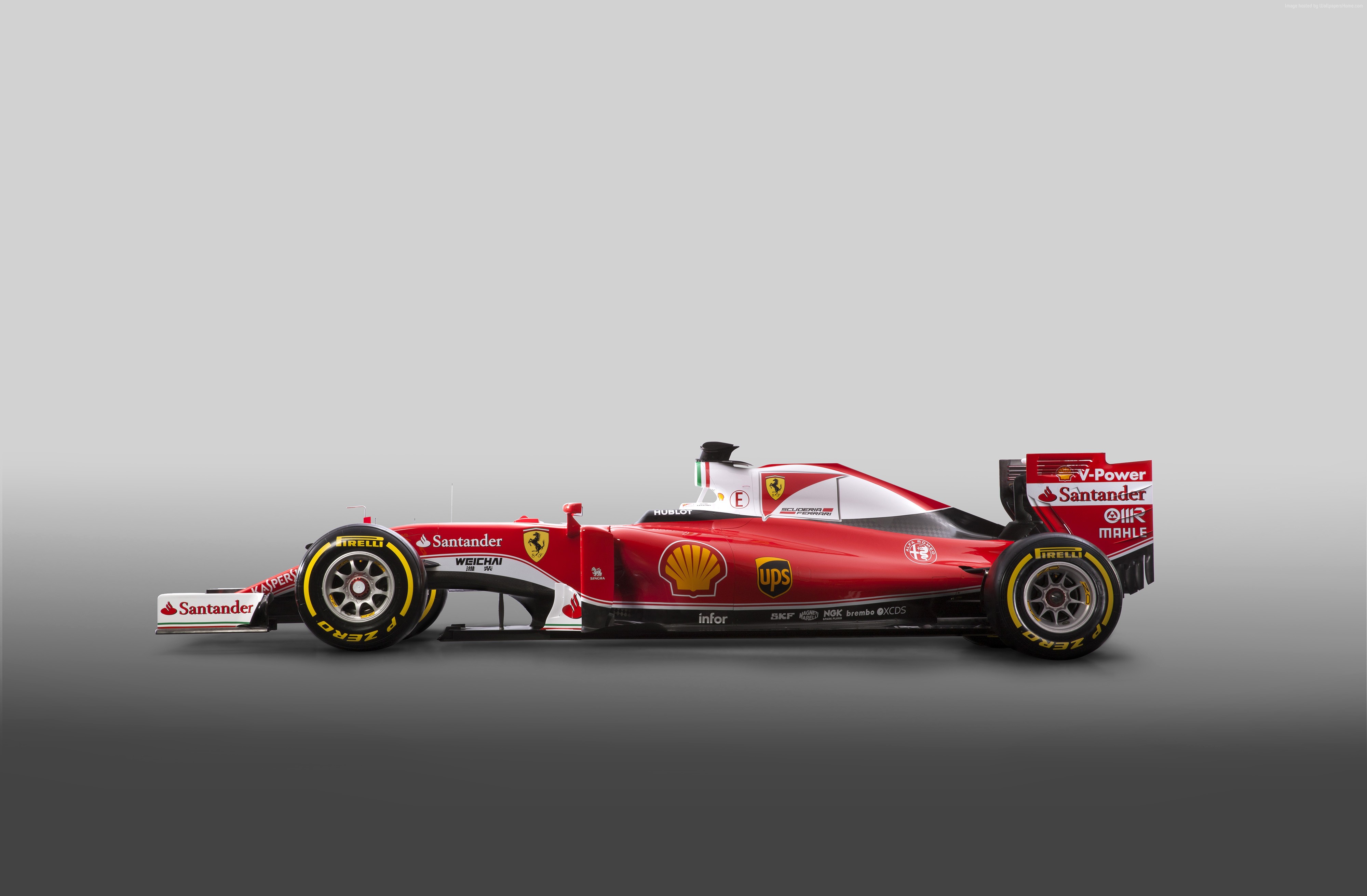 Ferrari SF16-H Formula 1 car HD Wallpaper