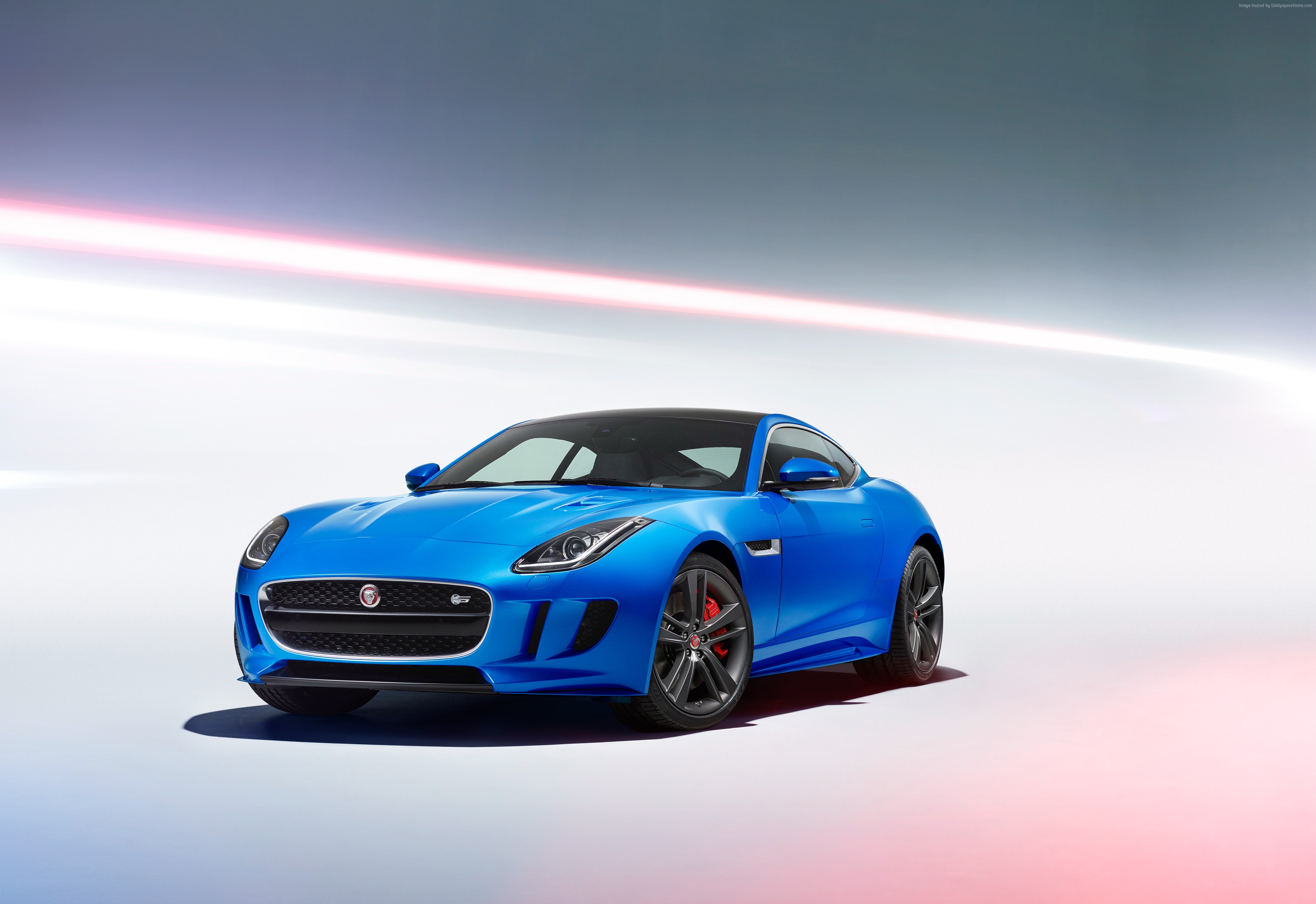 Blue Jaguar F-Type S Coupe "British Design Edition" HD Wallpaper