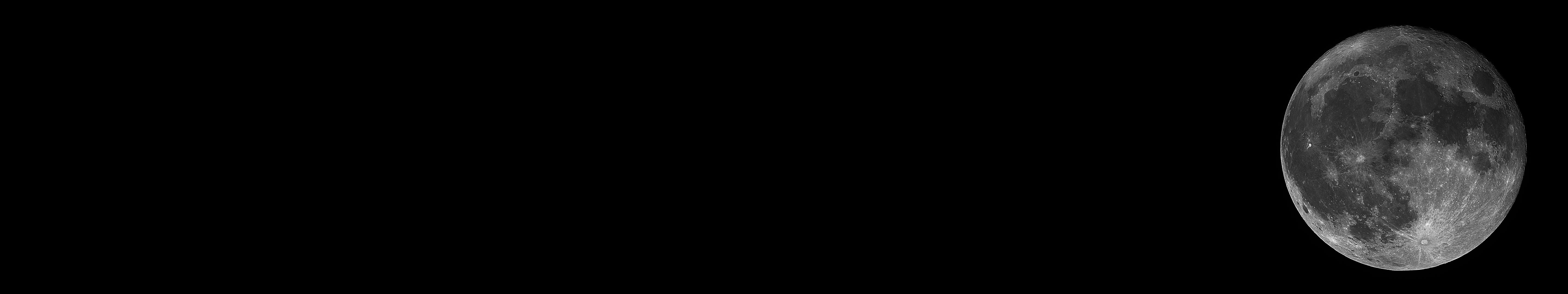 Moon in black and white HD Wallpaper