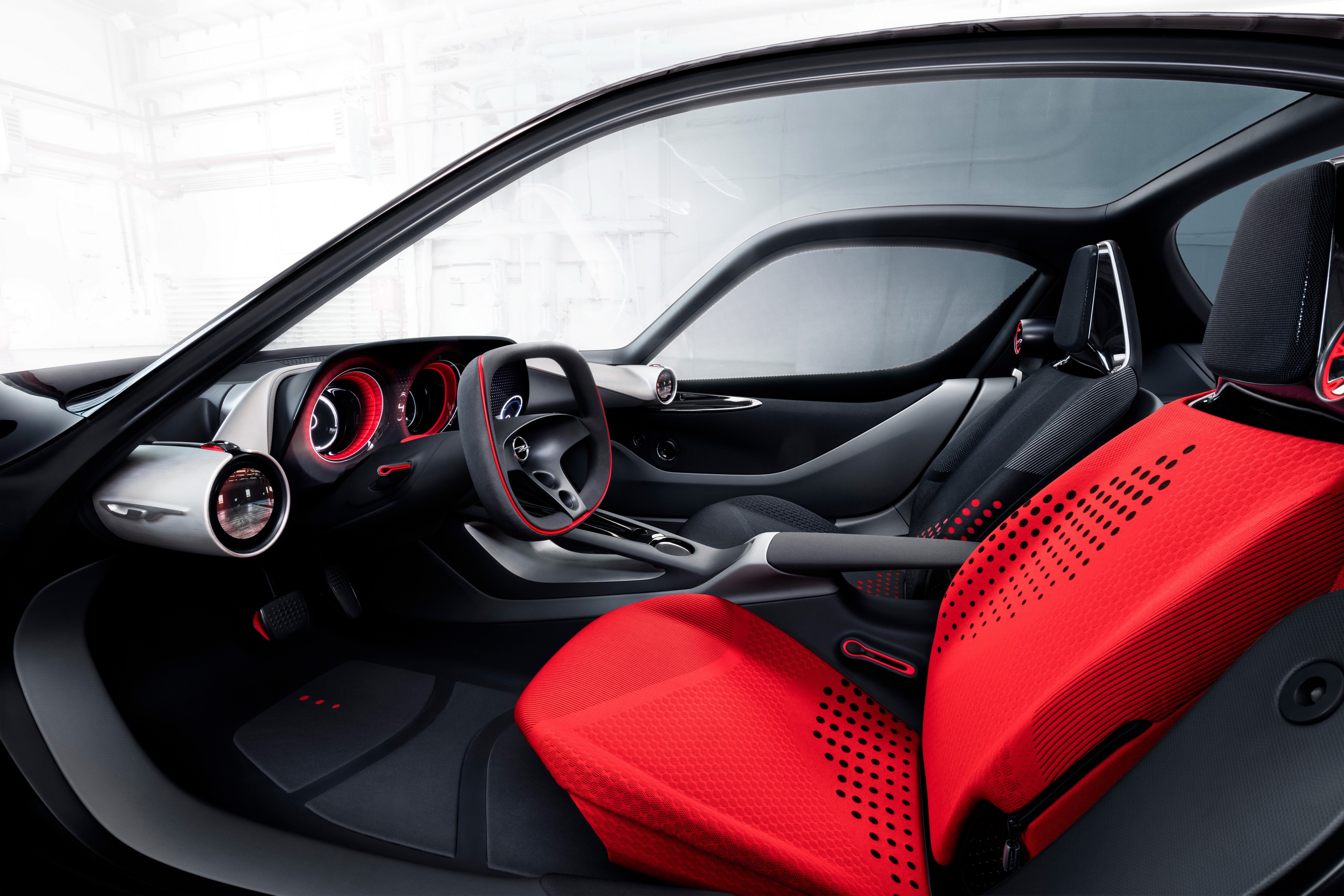 Opel GT Concept car interior HD Wallpaper