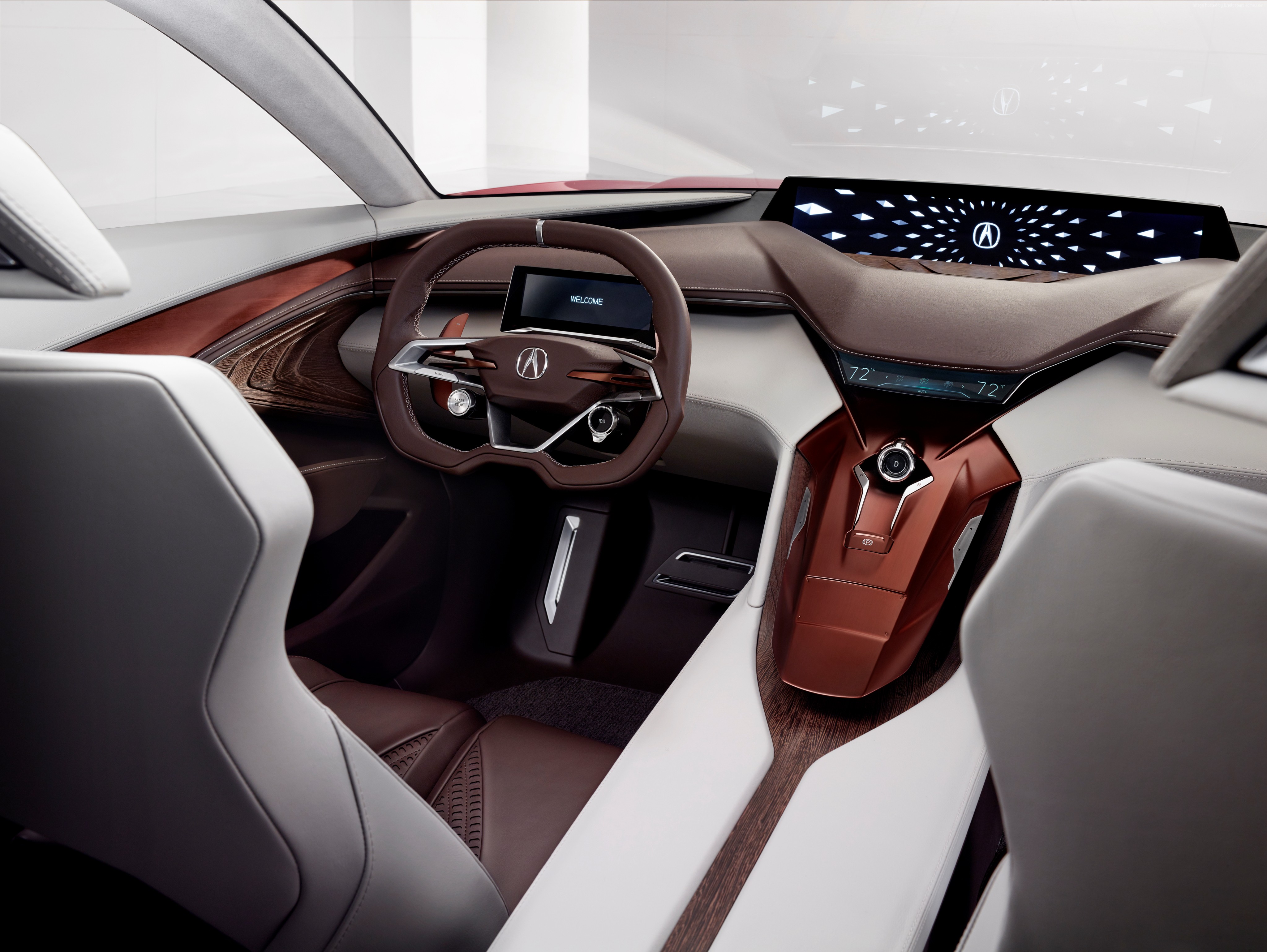 Acura Precision Concept Car Interior HD Wallpaper