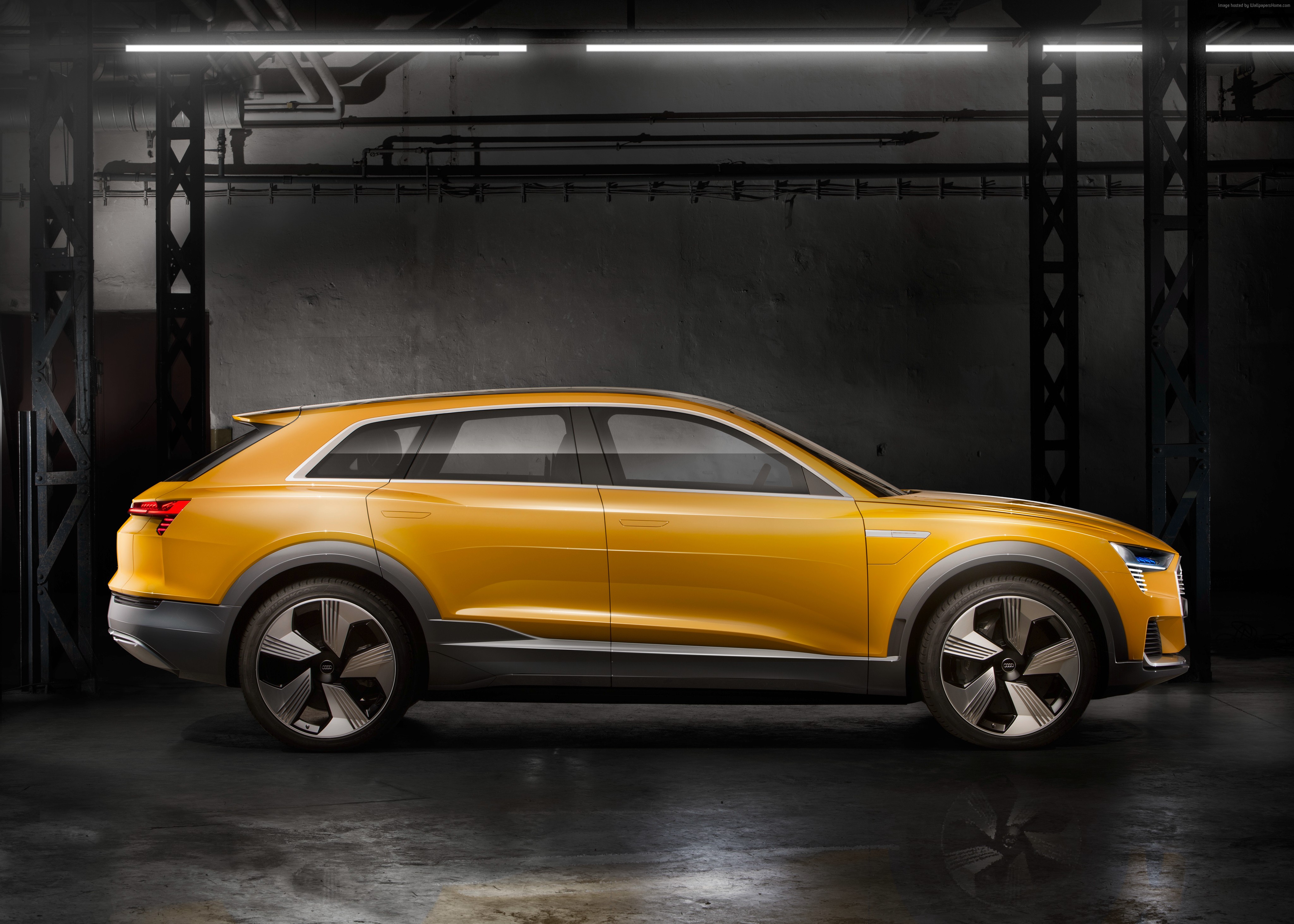 Audi H-Tron Quattro hydrogen crossover concept car HD Wallpaper