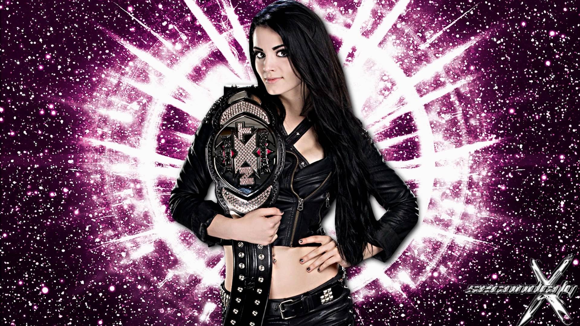 Paige from WWE holding the NXT Women's Championship HD Wallpaper