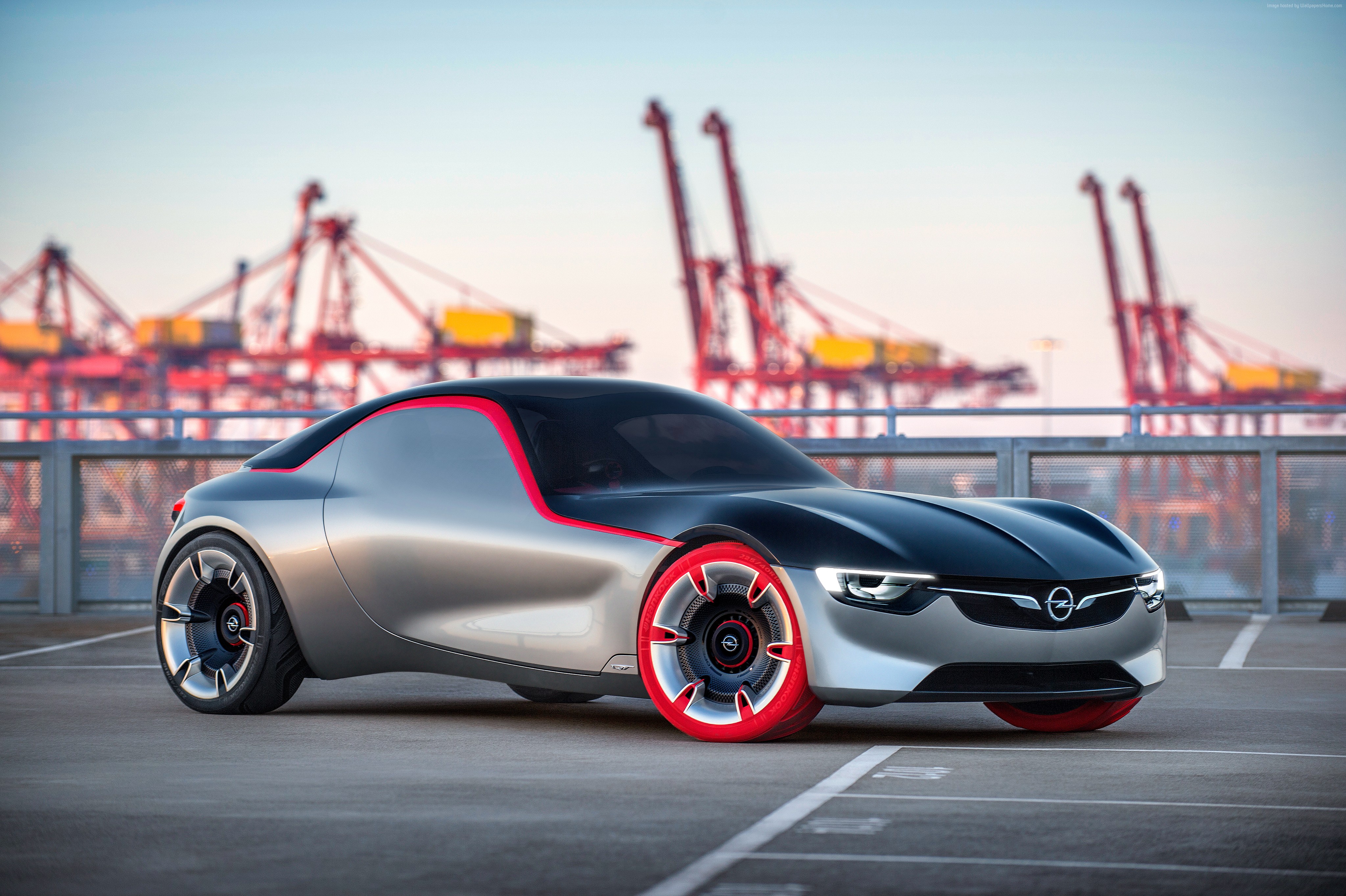 Opel GT concept car at Geneva International Motor Show 2016 HD Wallpaper