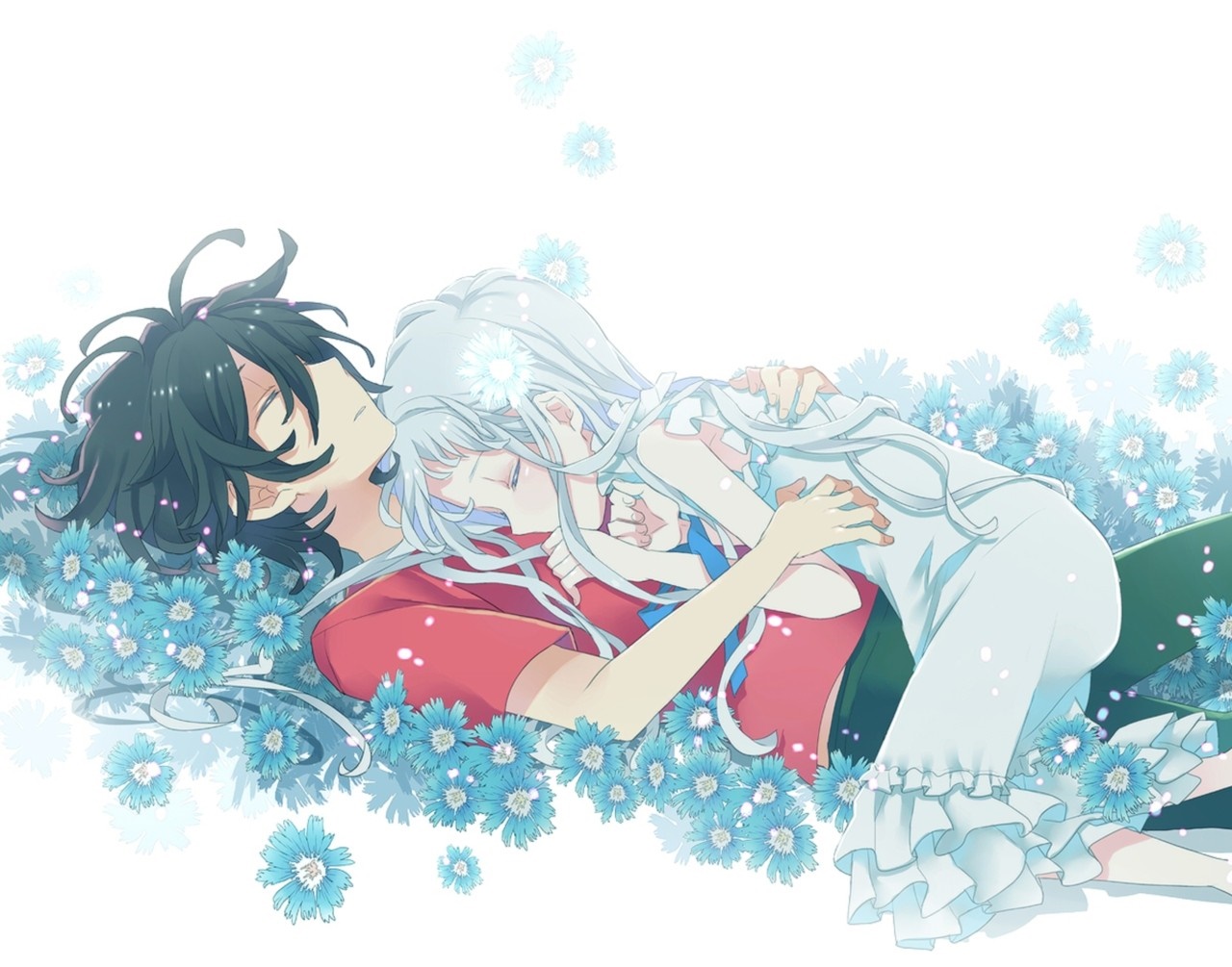 Menma and Jintan from Anohana: The Flower We Saw That Day HD Wallpaper