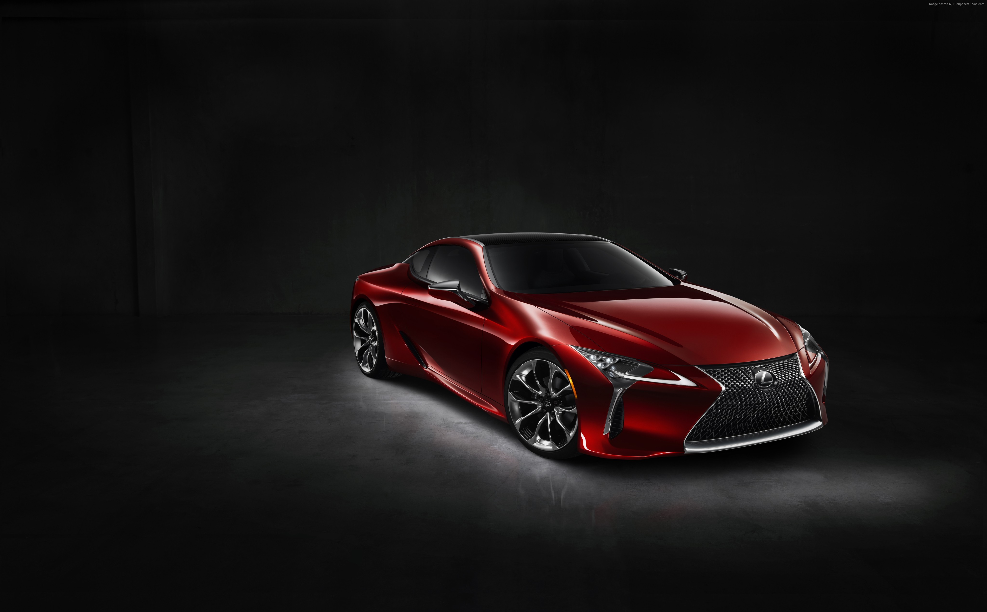 Red Lexus LC 500 at Detroit Auto Show 2016 HD Wallpaper