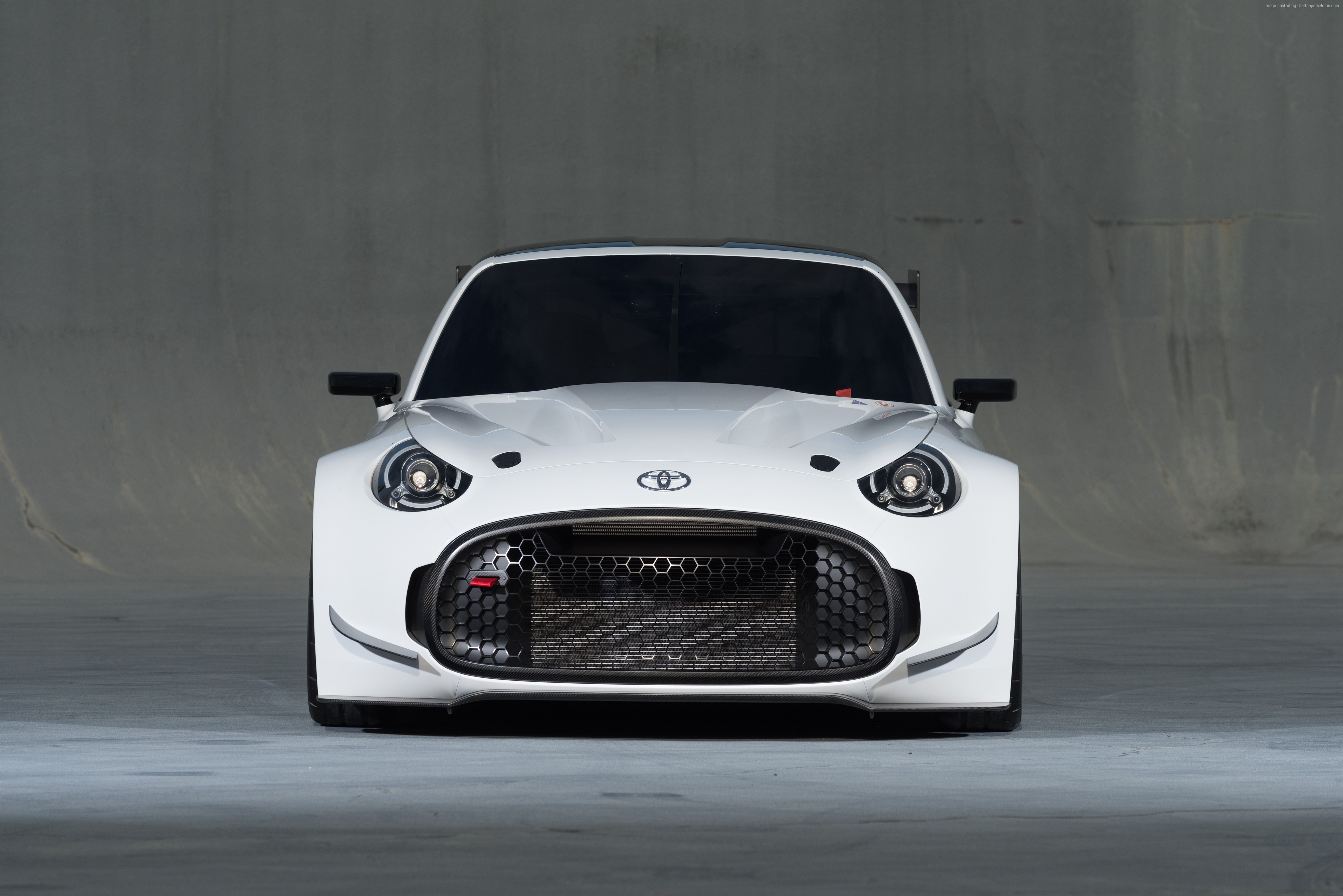 White Toyota S-FR Racing concept car HD Wallpaper