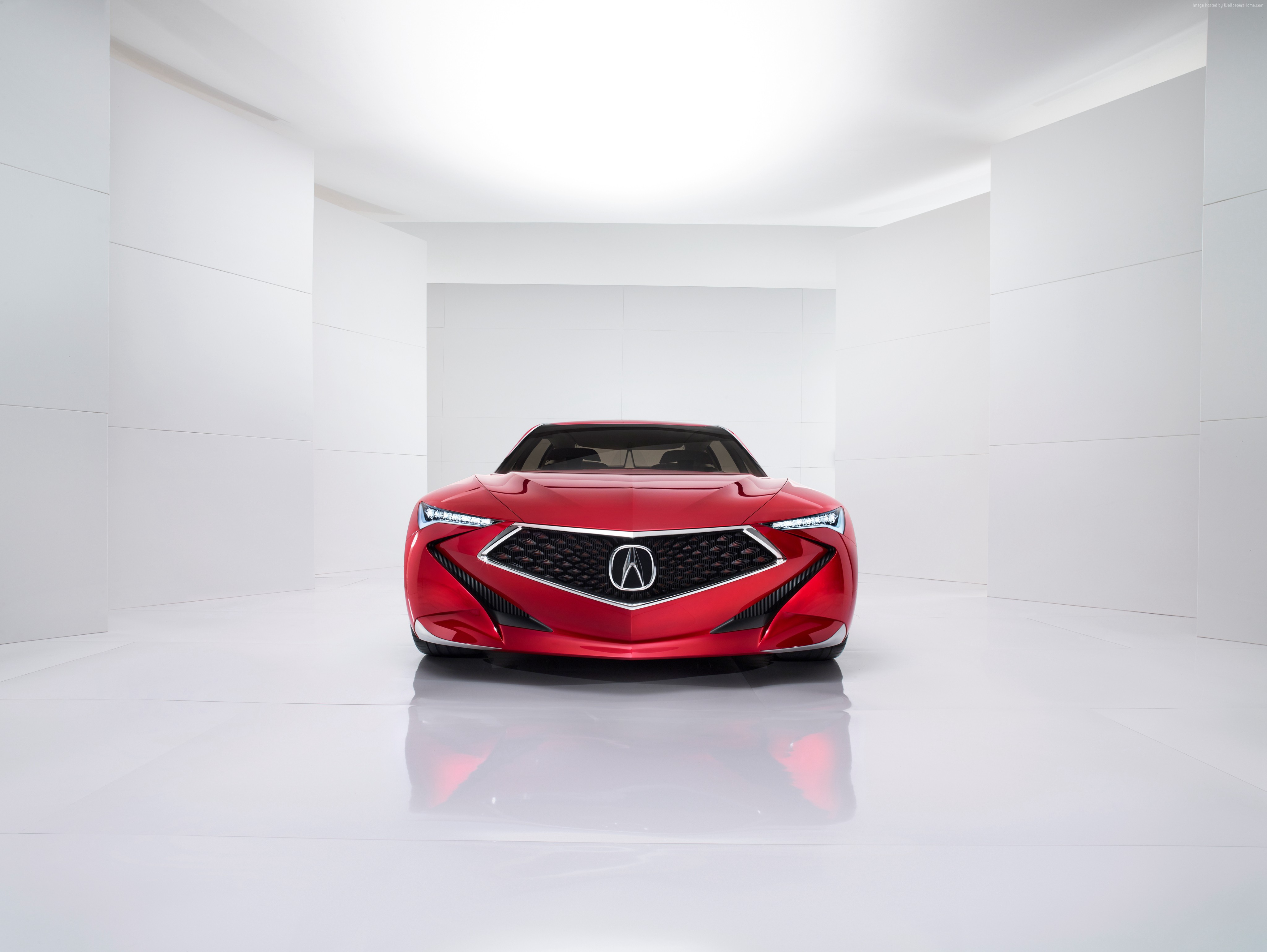Red Acura Precision Concept Car HD Wallpaper