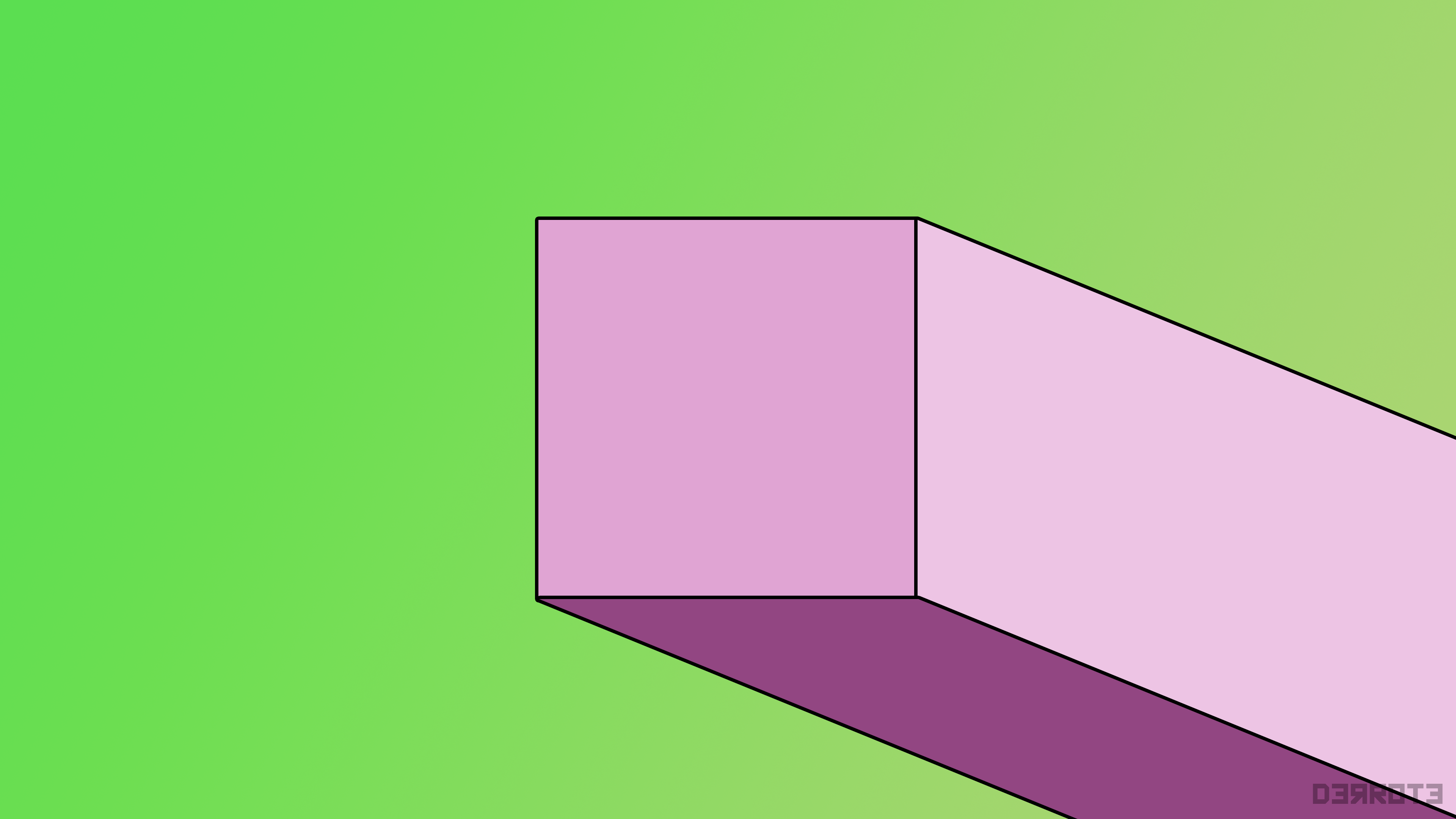 Abstract geometric shapes with gradient background HD Wallpaper
