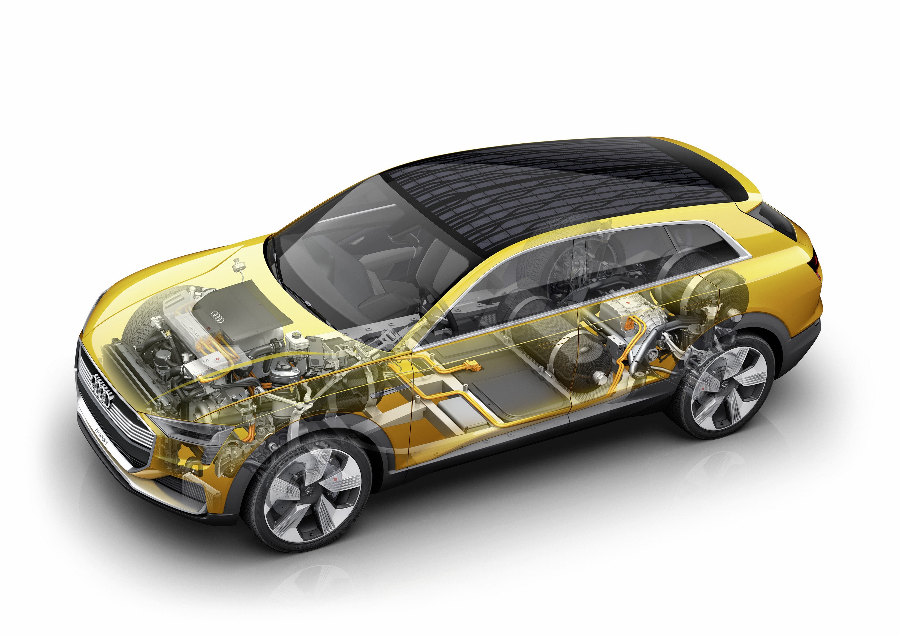 Audi H-Tron Quattro hydrogen crossover HD Wallpaper