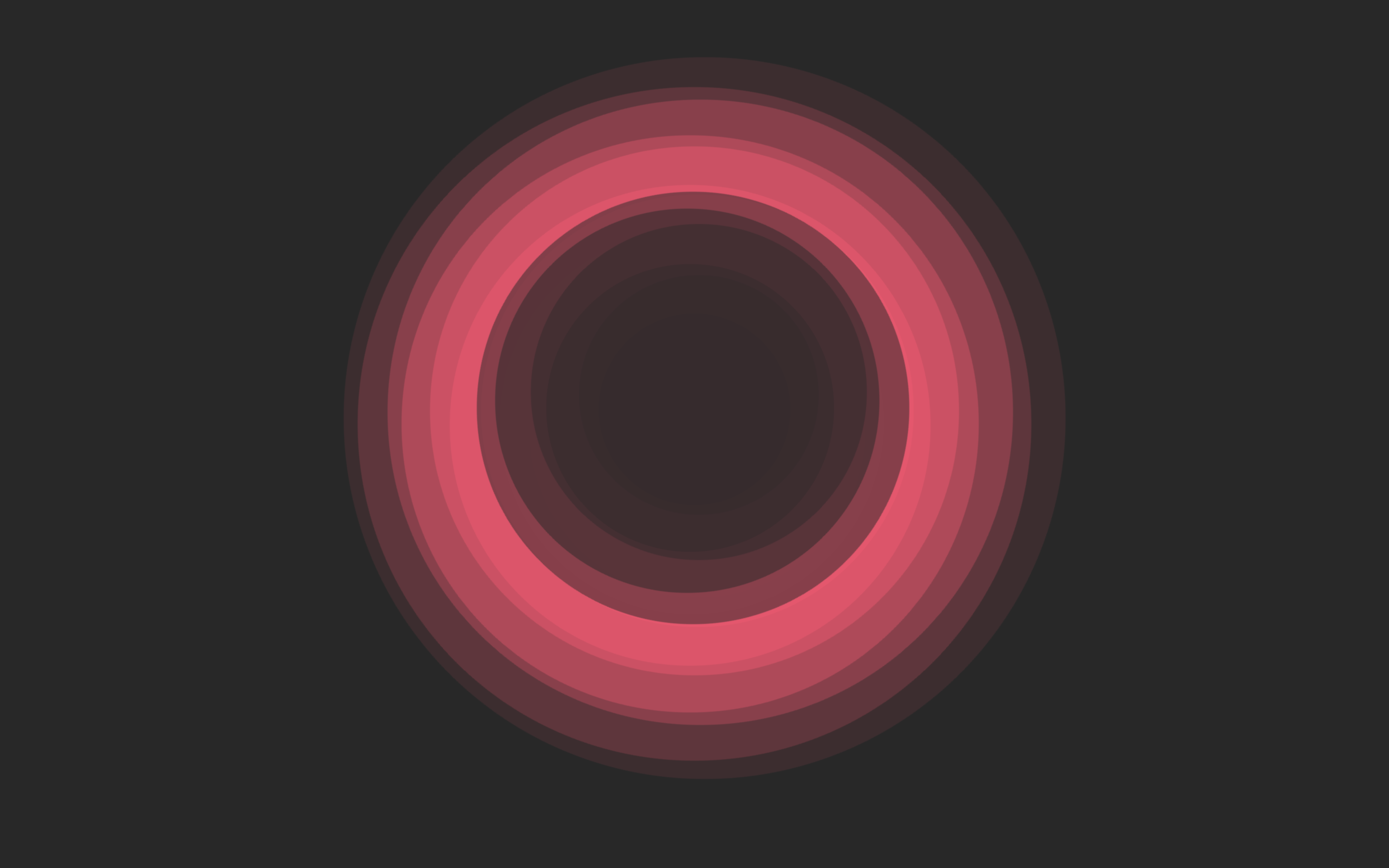 Concentric red circles on a dark background HD Wallpaper