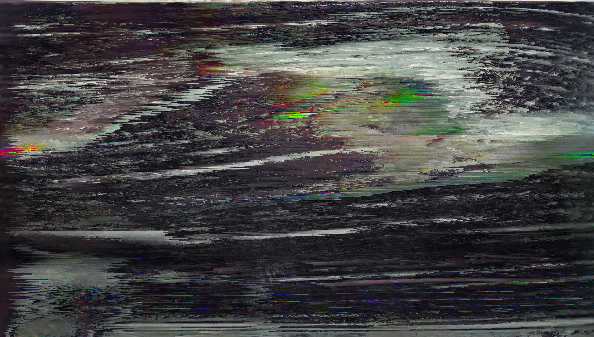 Abstract Glitch Art Painting of Water and Reflection HD Wallpaper