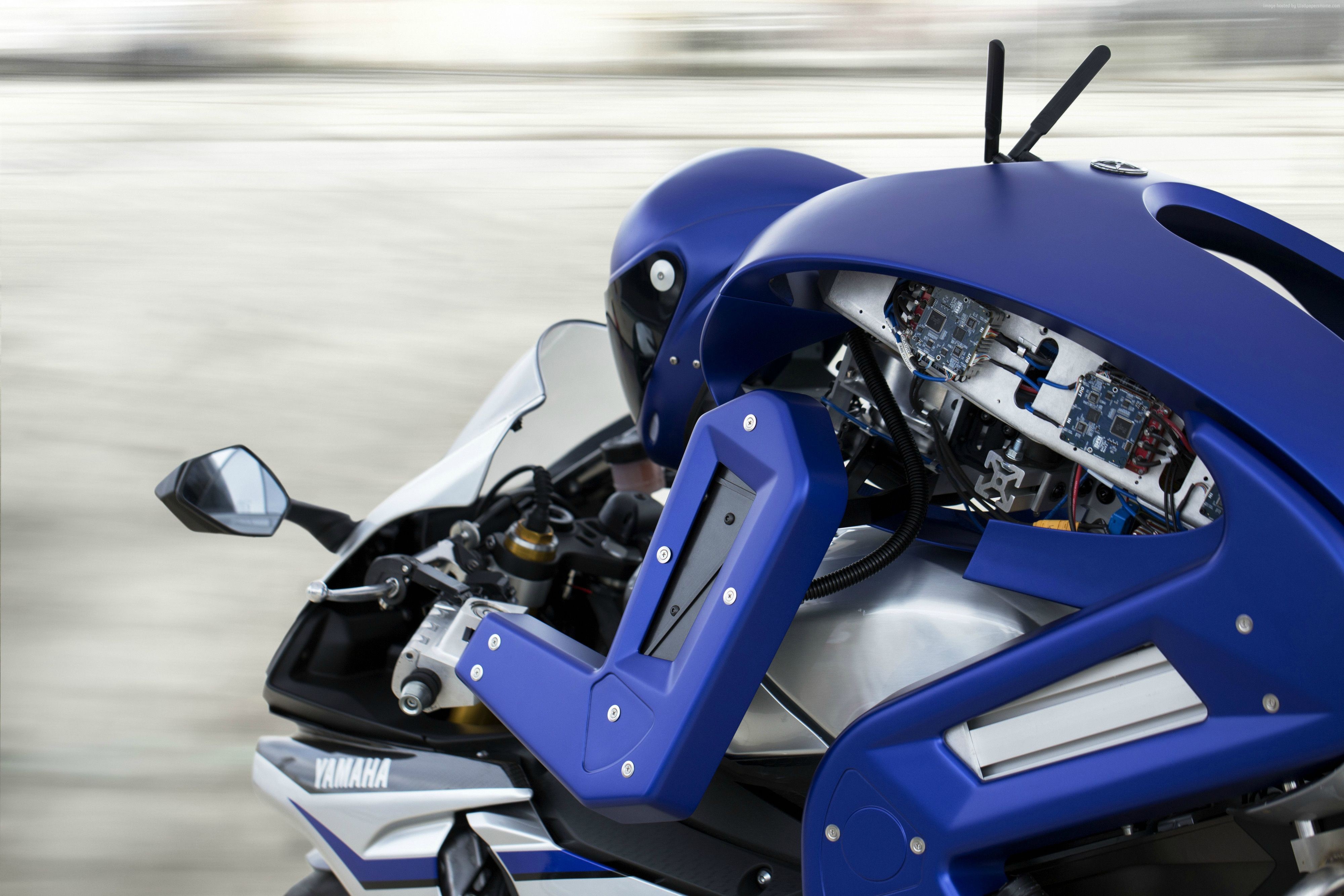 Yamaha Motobot Motorcycle-Riding Robot HD Wallpaper