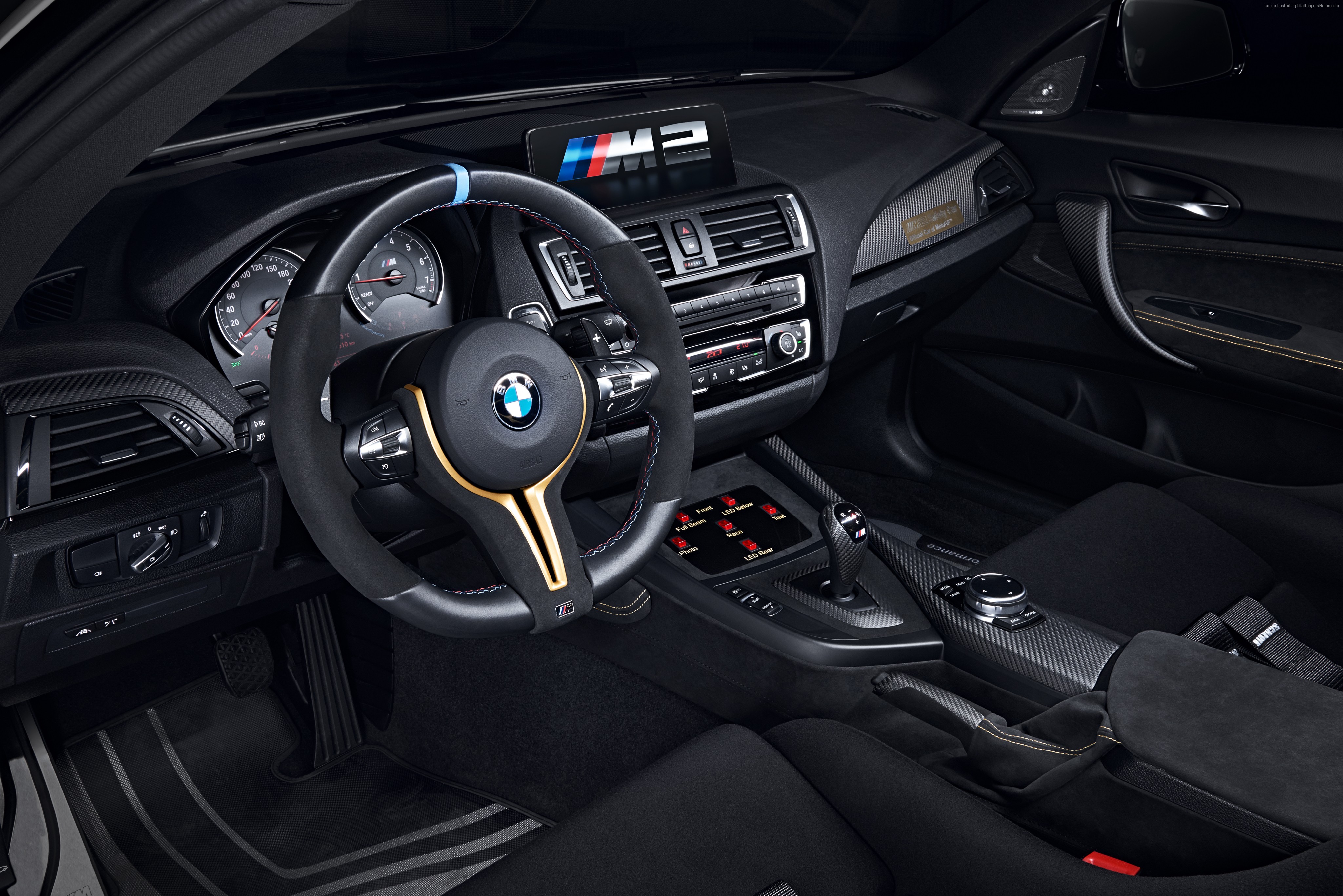 BMW M2 Coupé MotoGP Safety Car Interior HD Wallpaper