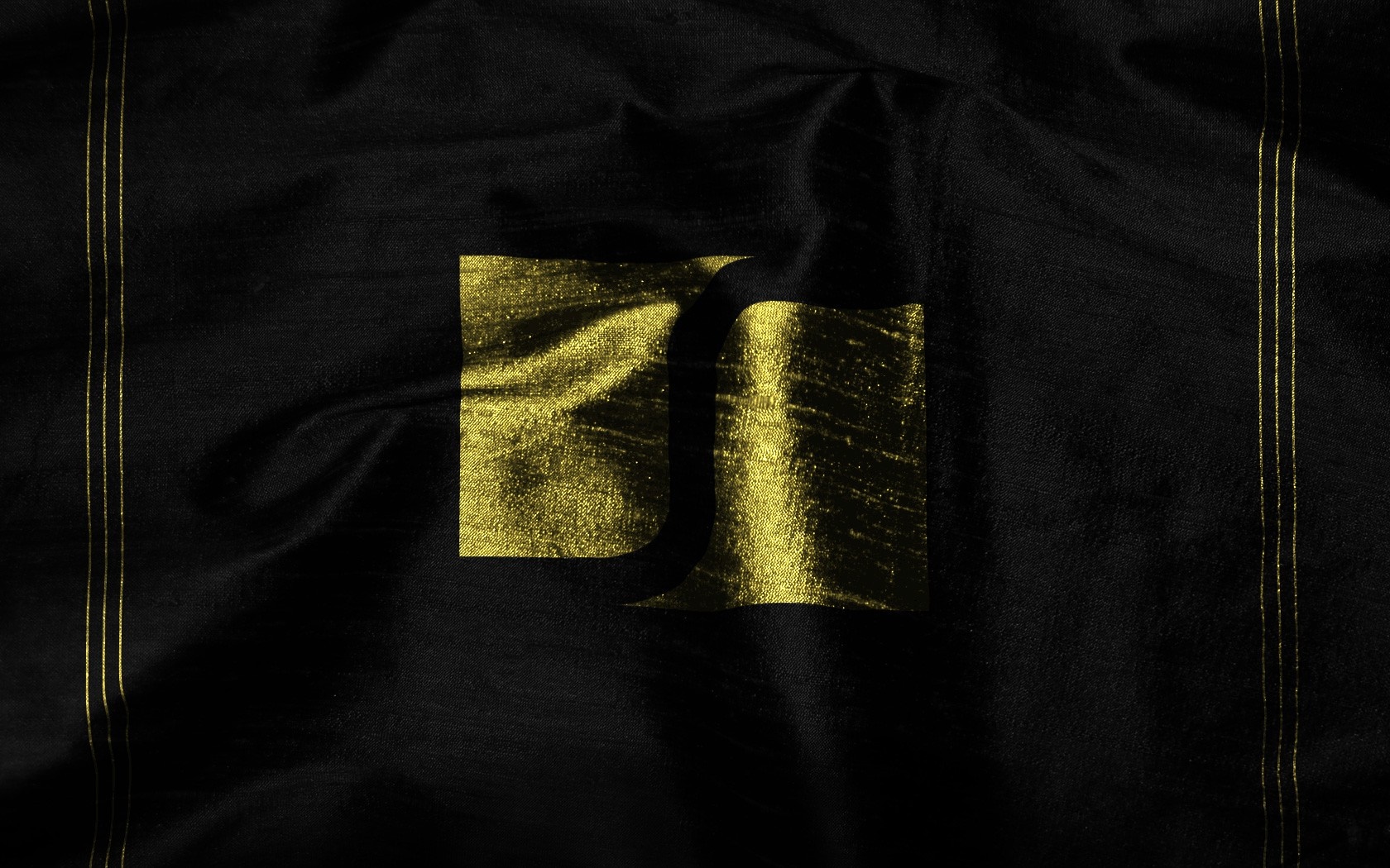 Black fabric with gold Serpentis logo from EVE Online HD Wallpaper