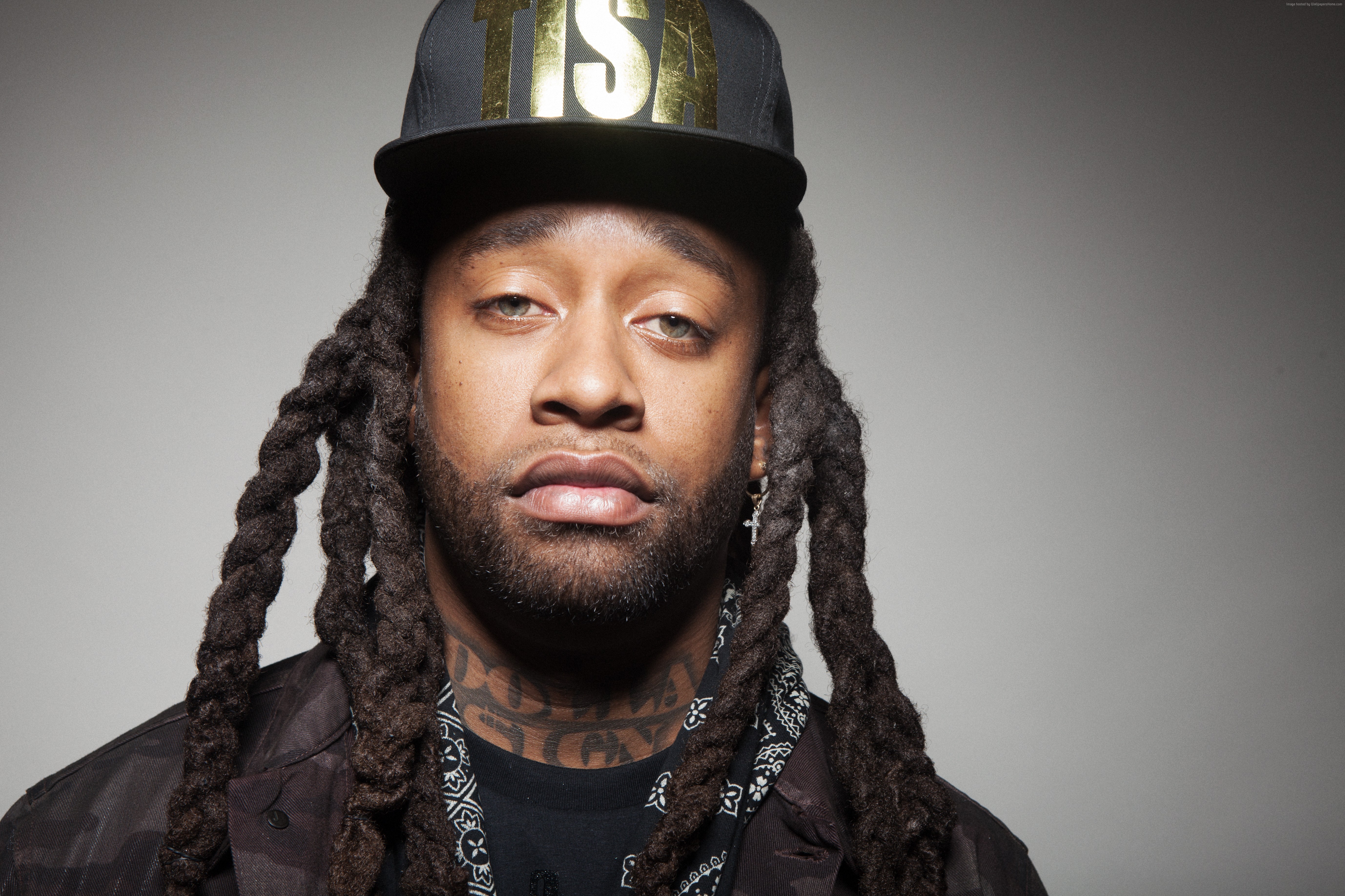 Ty Dolla Sign wearing a black hat and bandana HD Wallpaper