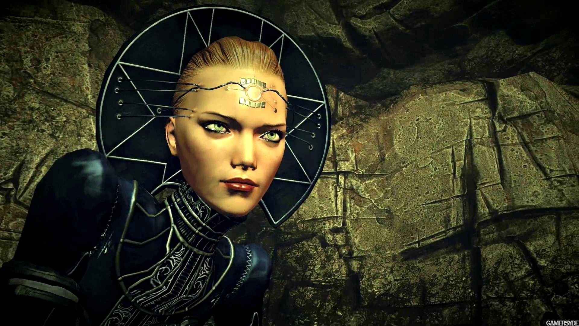 Woman with futuristic headpiece in Mars War Logs HD Wallpaper