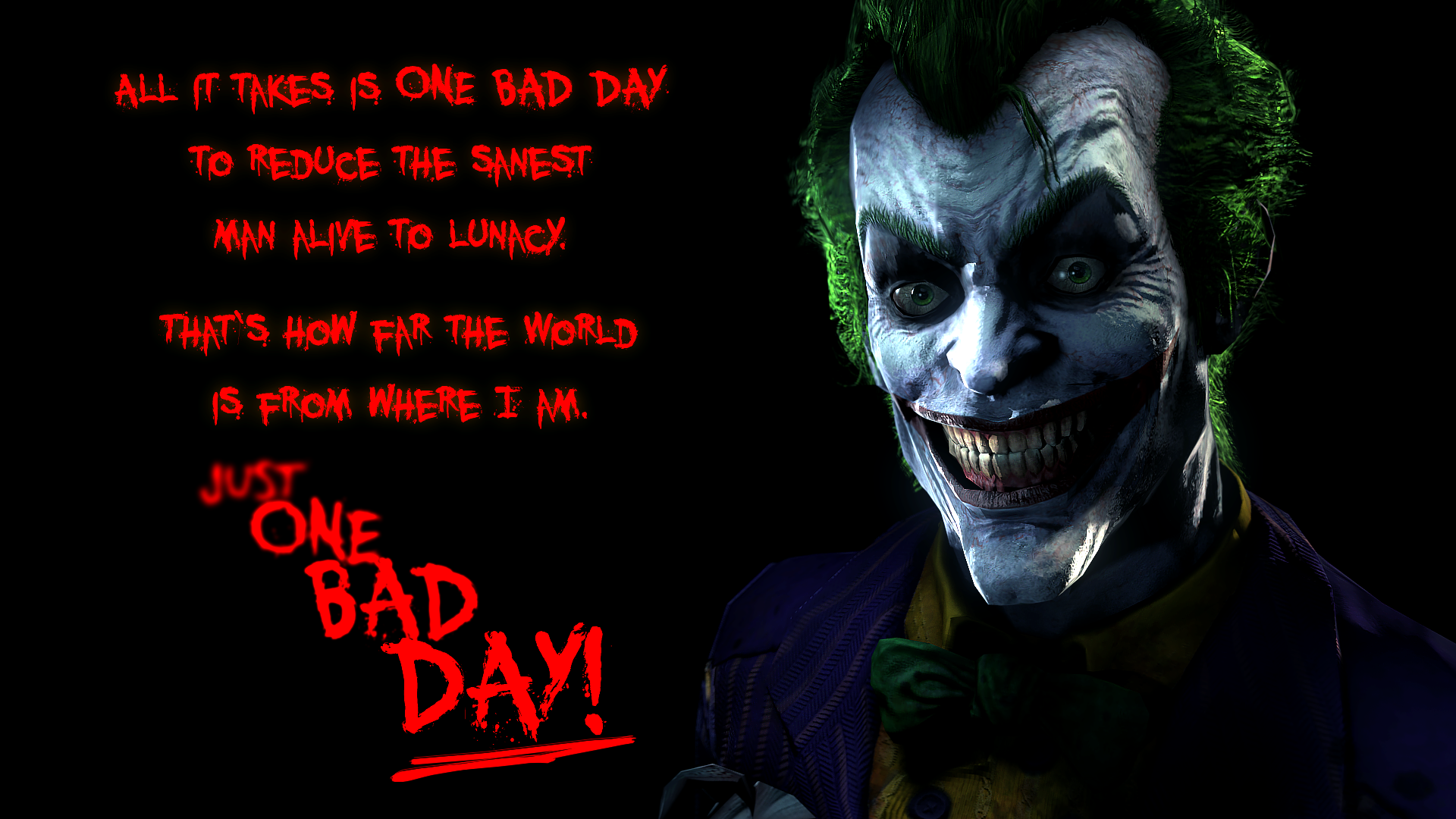 The Joker from Batman with quote HD Wallpaper
